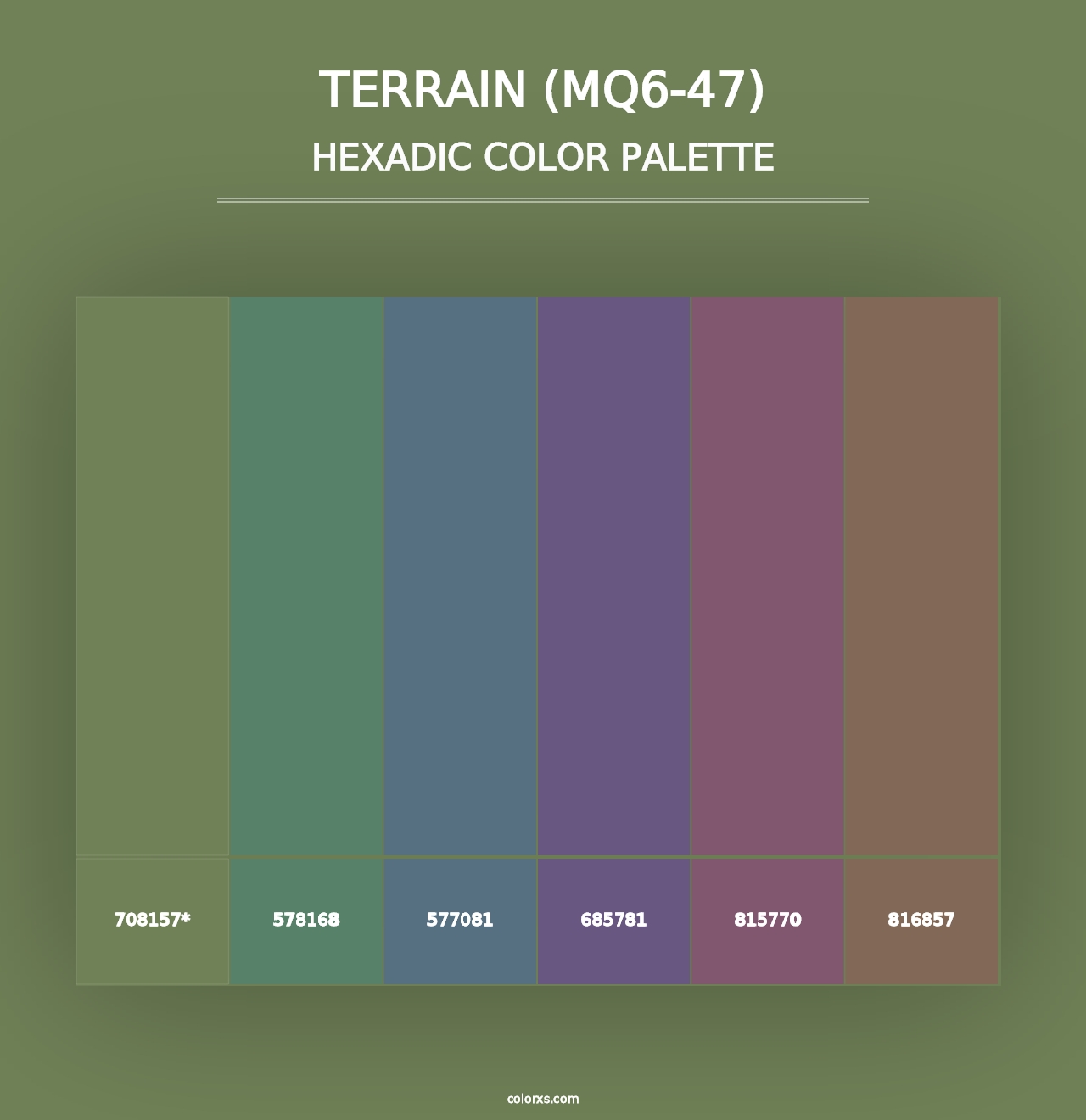 Terrain (MQ6-47) - Hexadic Color Palette