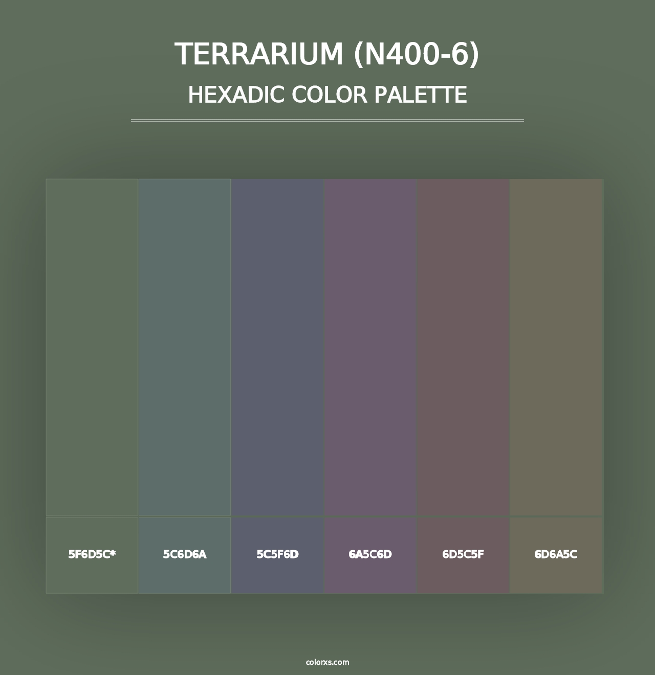 Terrarium (N400-6) - Hexadic Color Palette