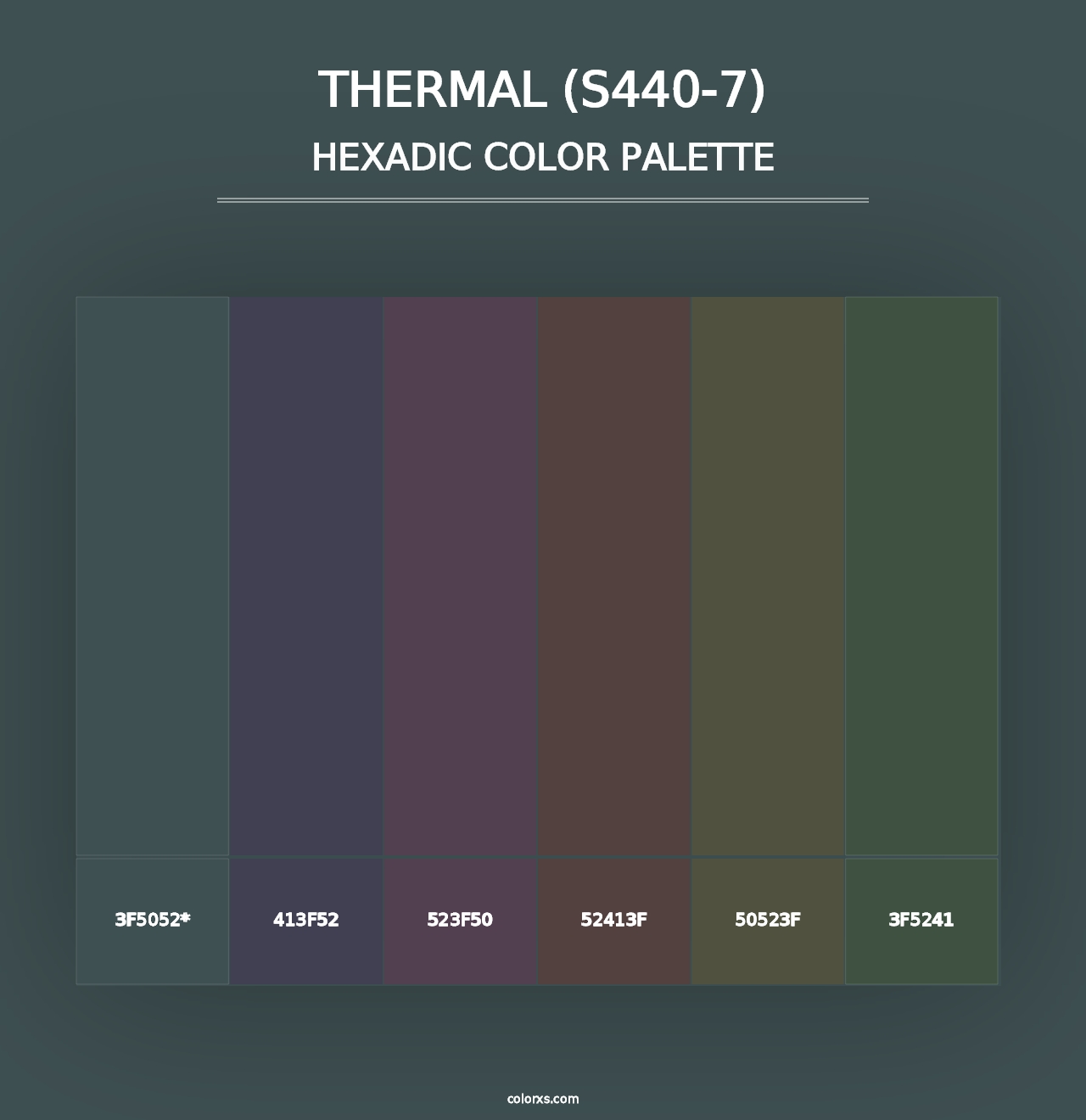 Thermal (S440-7) - Hexadic Color Palette