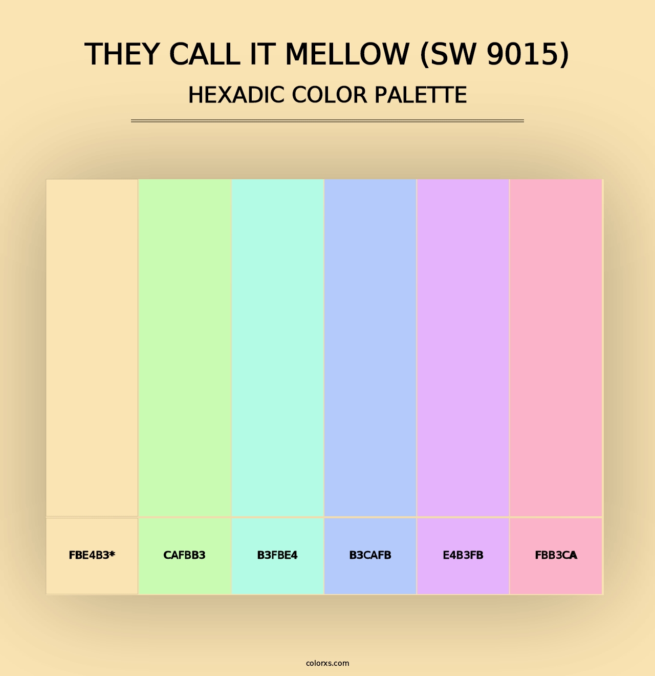 They call it Mellow (SW 9015) - Hexadic Color Palette