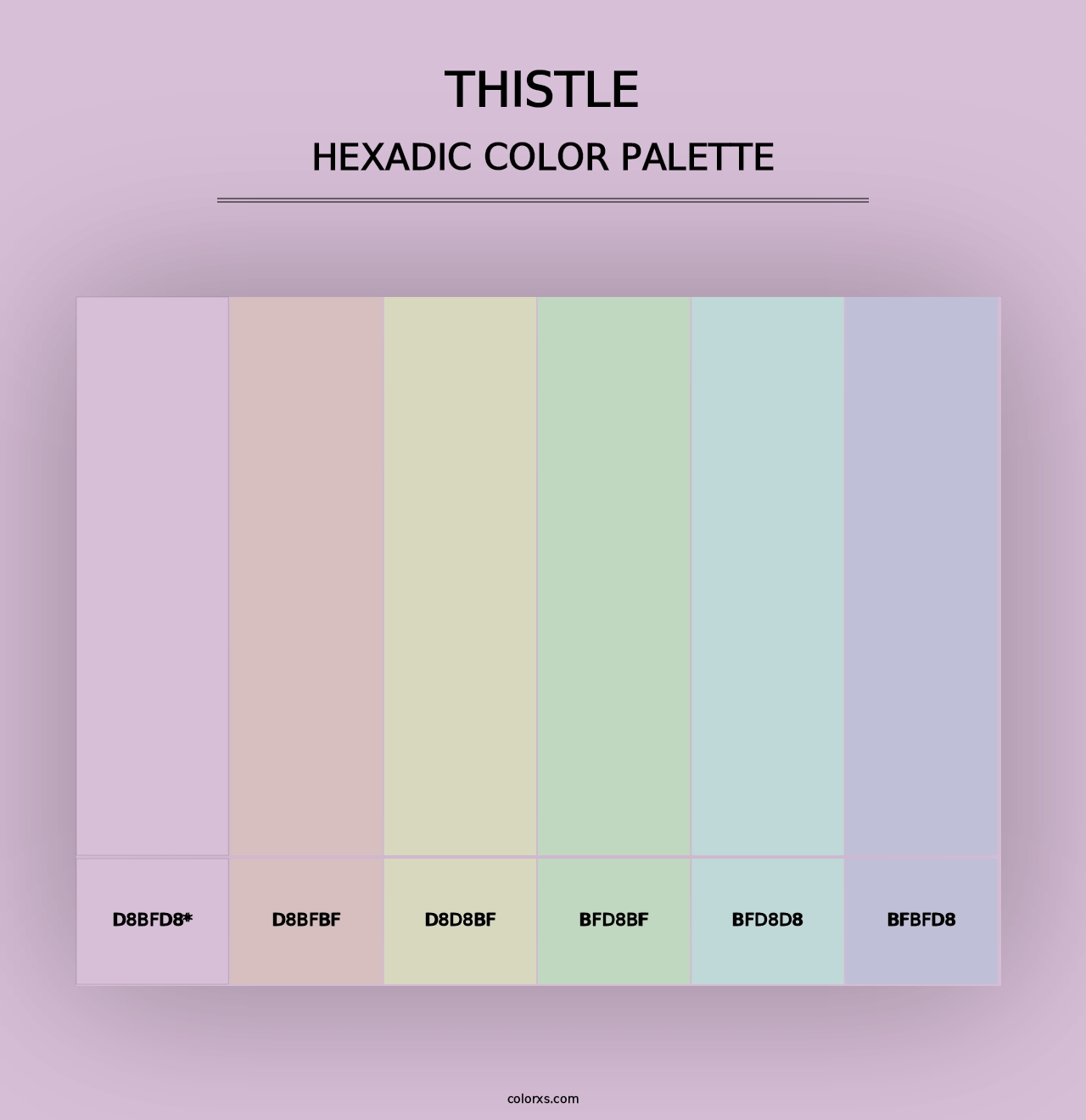 Thistle - Hexadic Color Palette