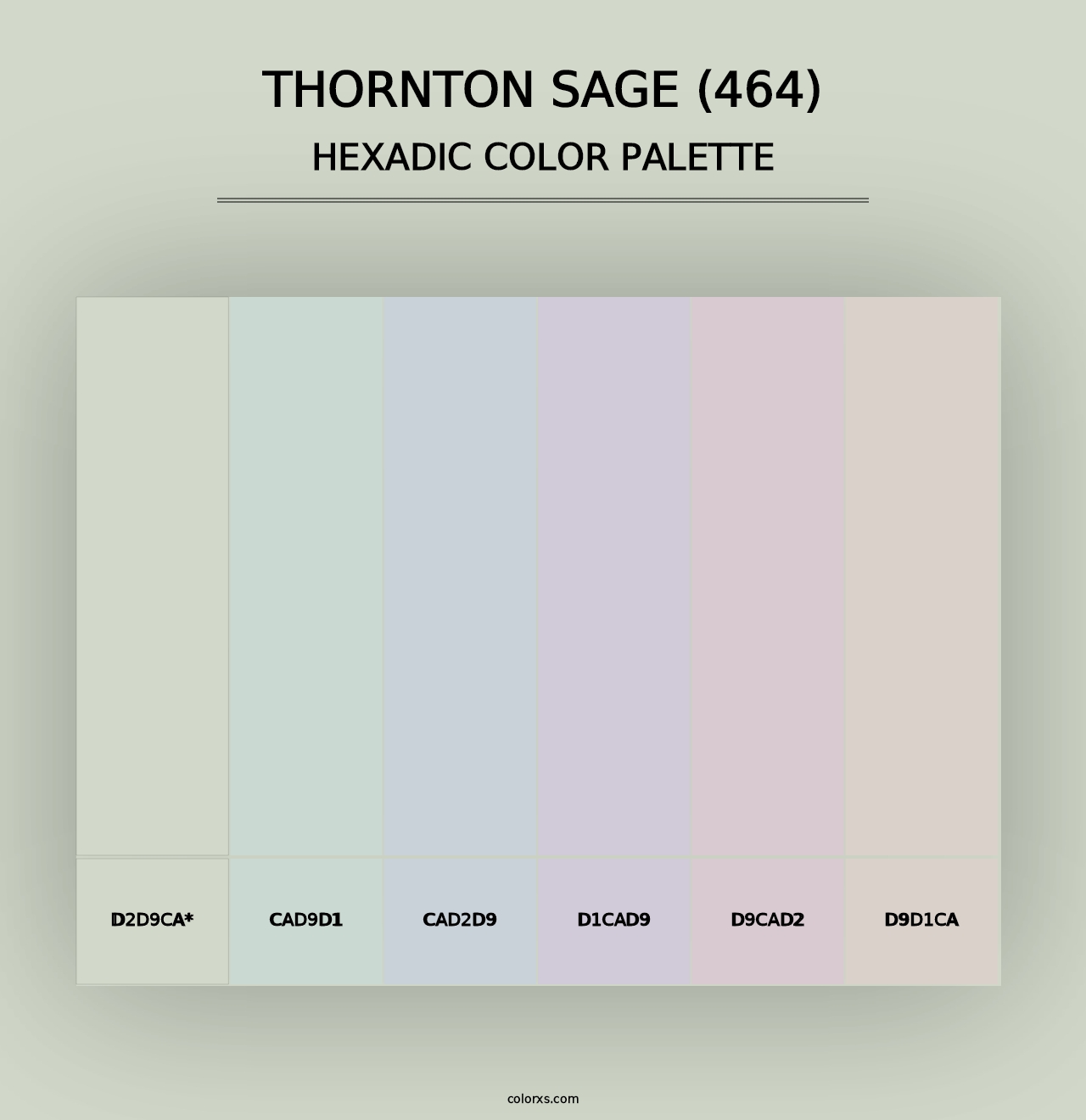 Thornton Sage (464) - Hexadic Color Palette