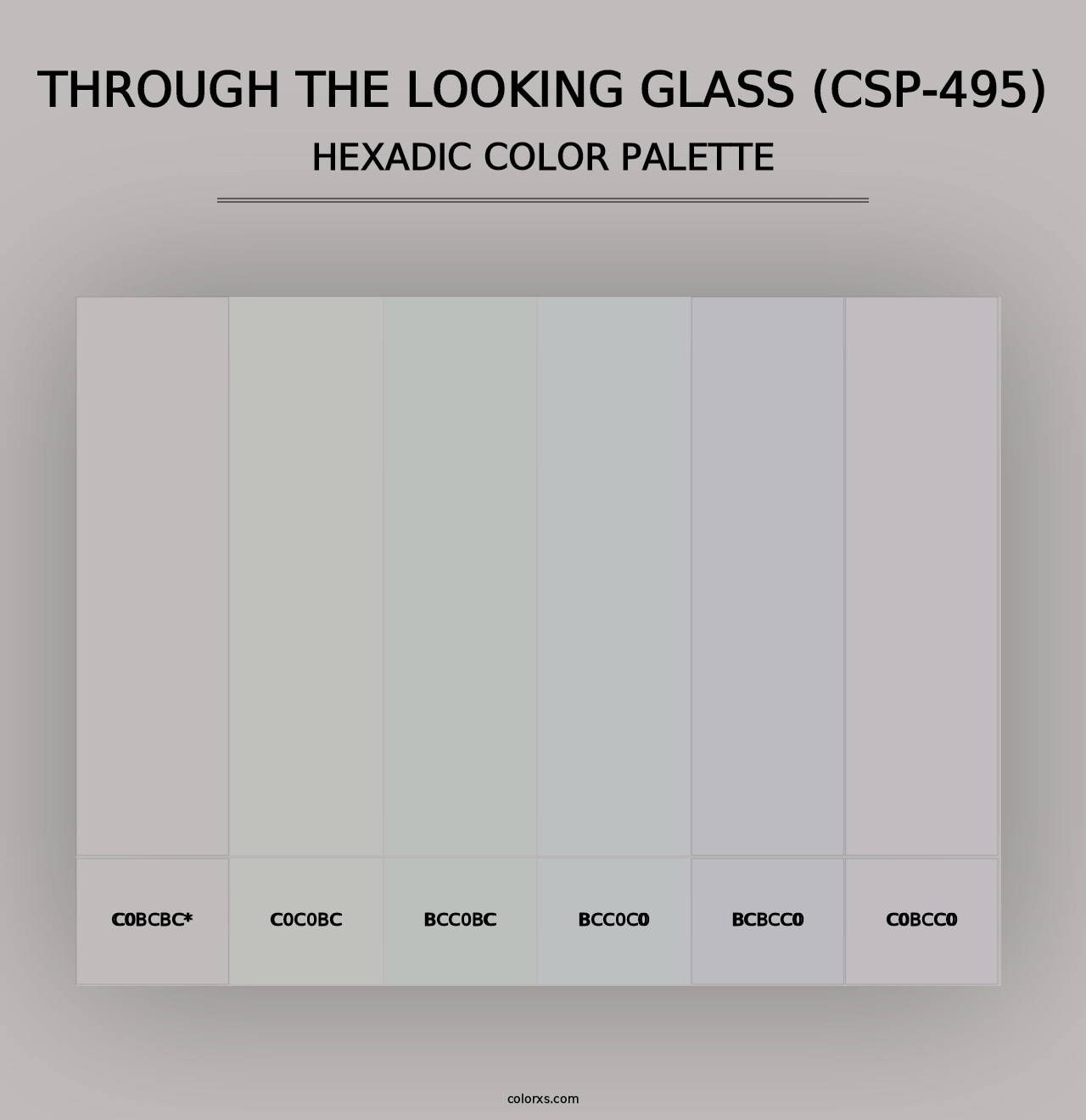 Through the Looking Glass (CSP-495) - Hexadic Color Palette