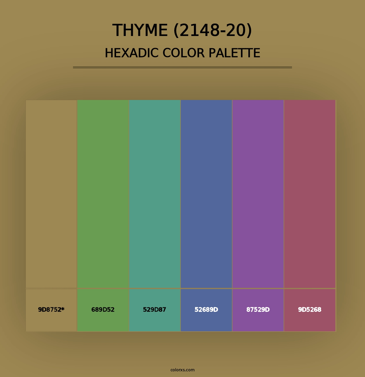 Thyme (2148-20) - Hexadic Color Palette