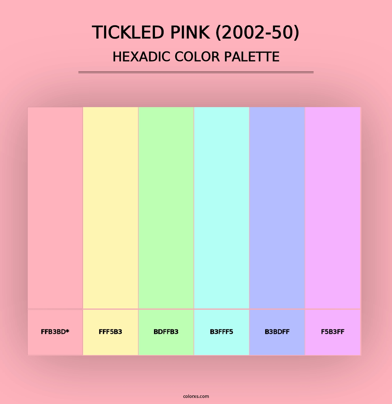 Tickled Pink (2002-50) - Hexadic Color Palette