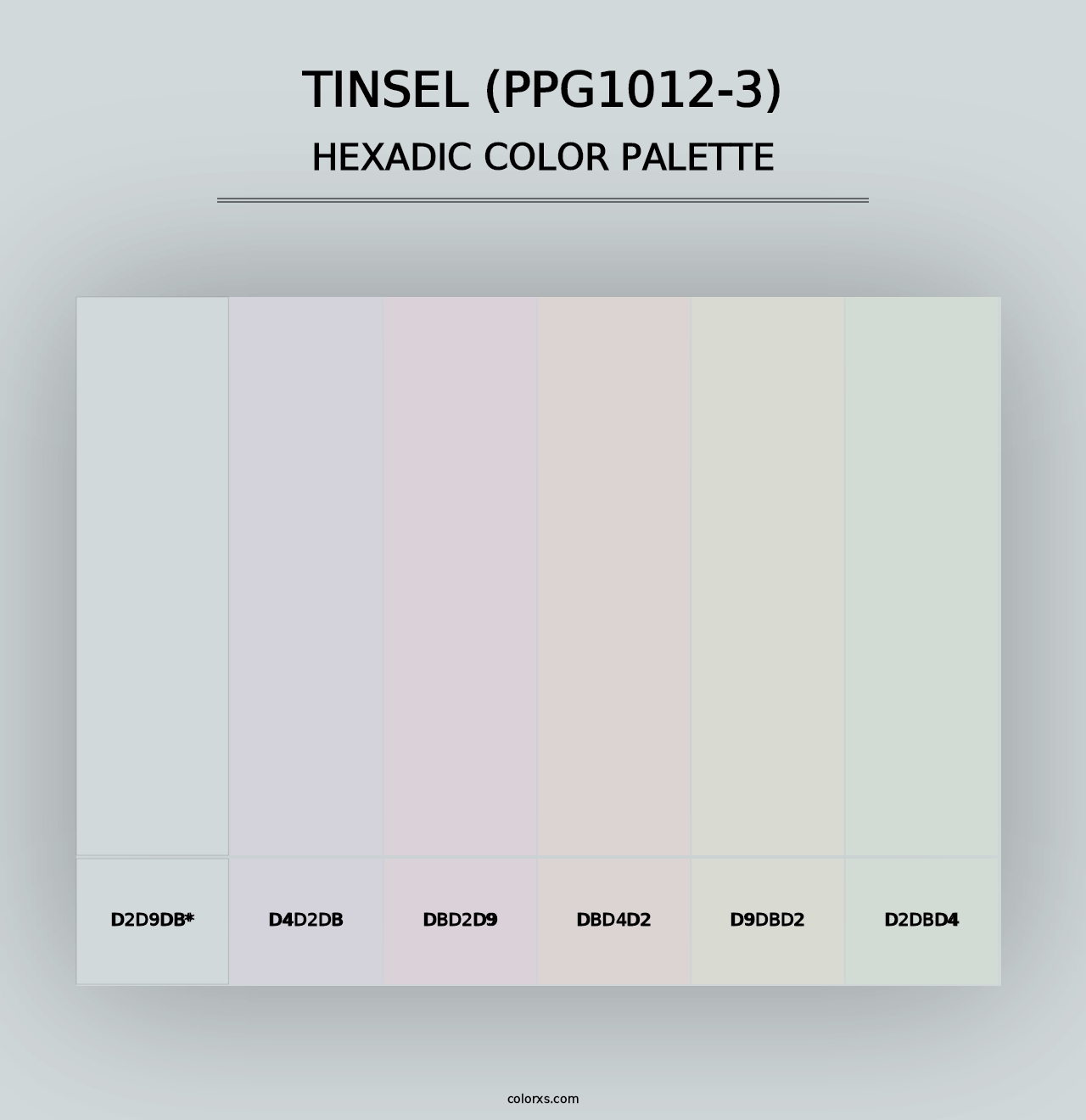 Tinsel (PPG1012-3) - Hexadic Color Palette