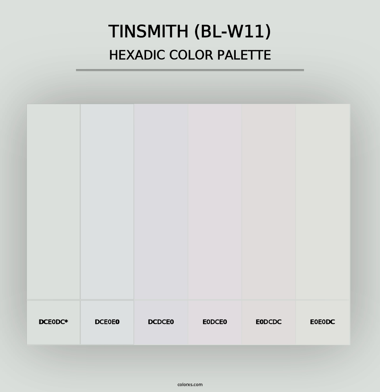 Tinsmith (BL-W11) - Hexadic Color Palette