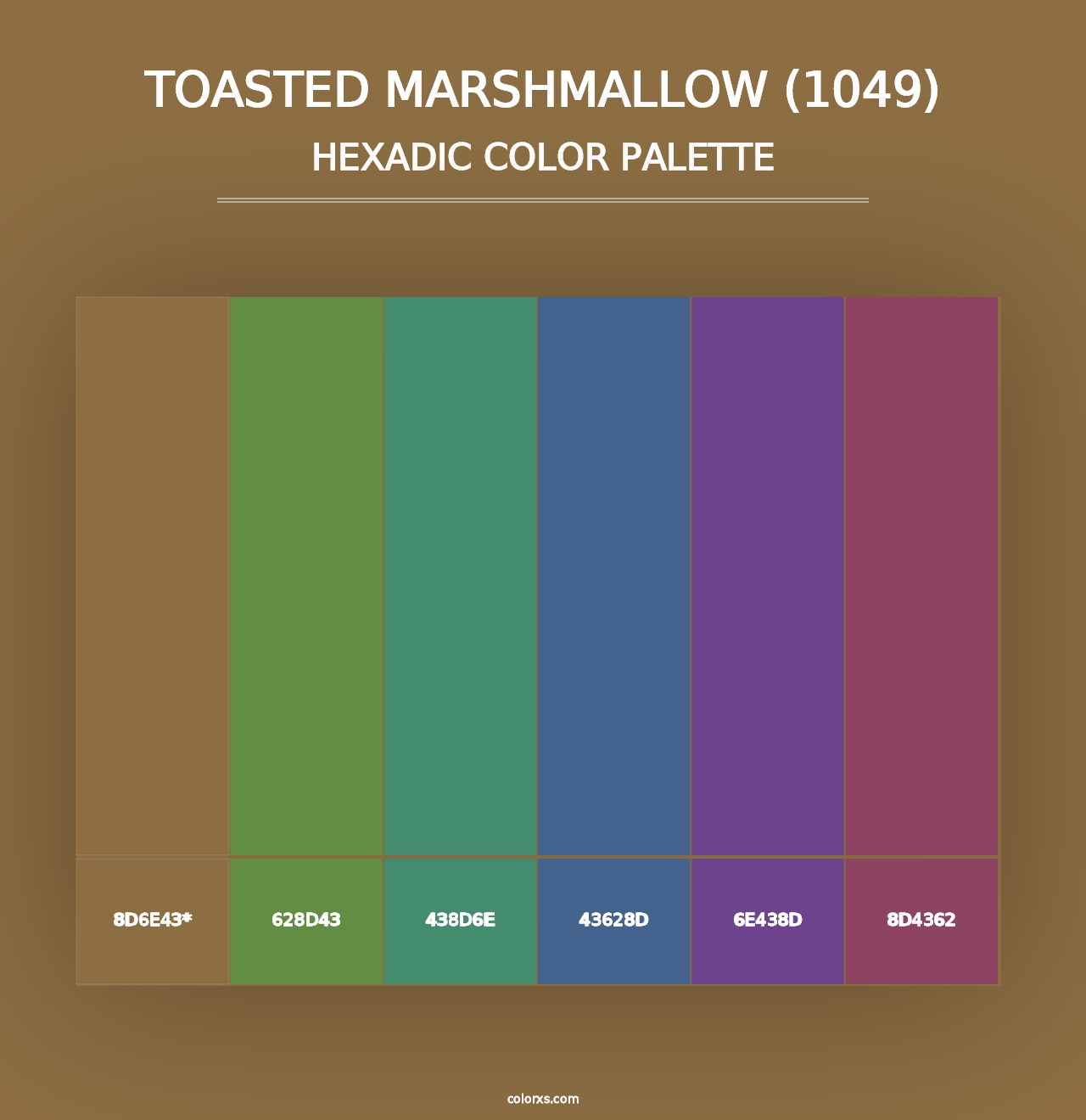 Toasted Marshmallow (1049) - Hexadic Color Palette