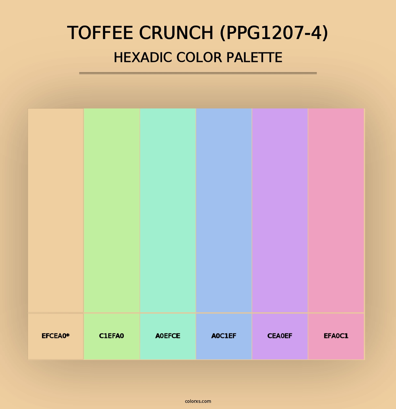 Toffee Crunch (PPG1207-4) - Hexadic Color Palette