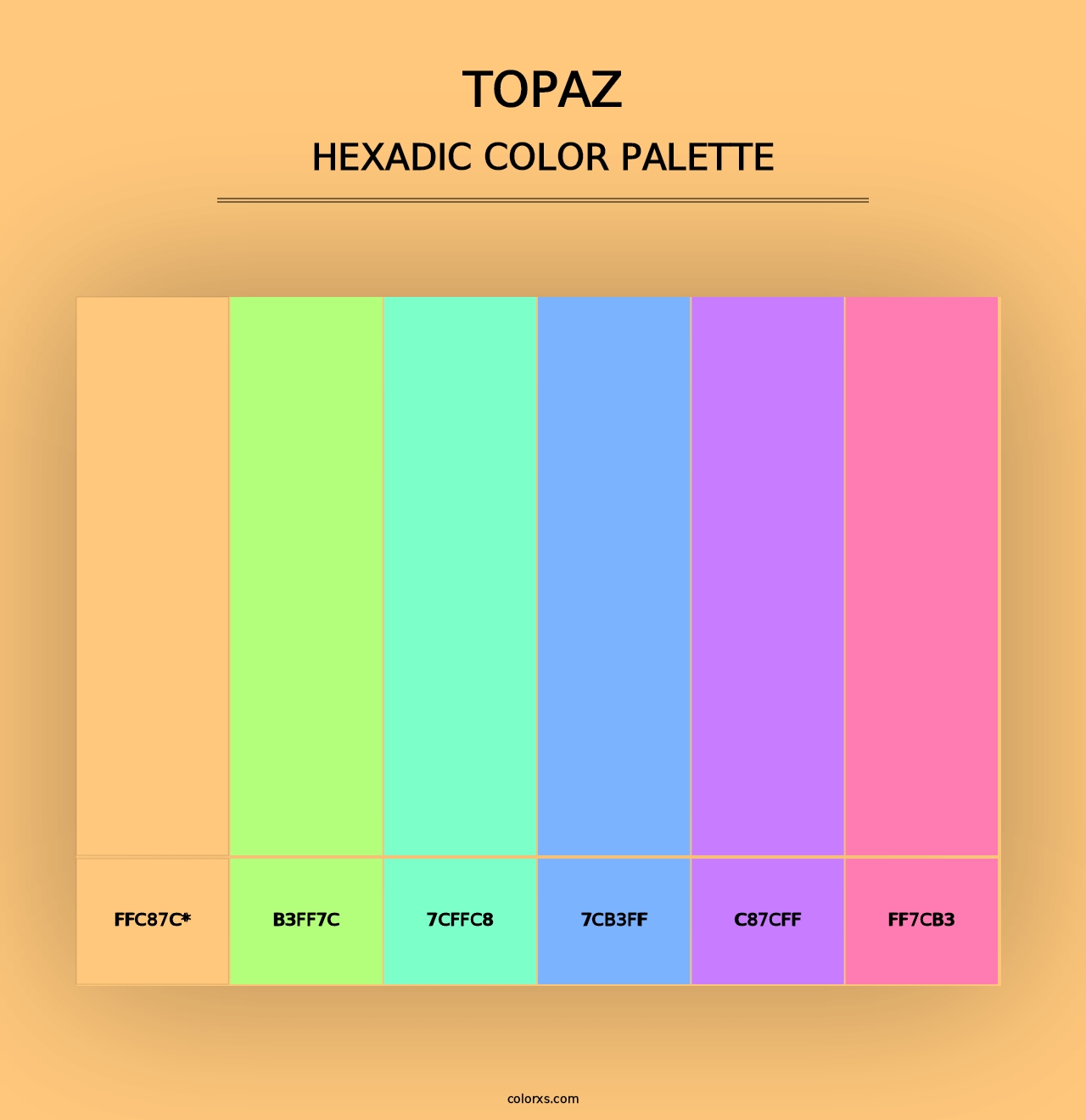 Topaz - Hexadic Color Palette