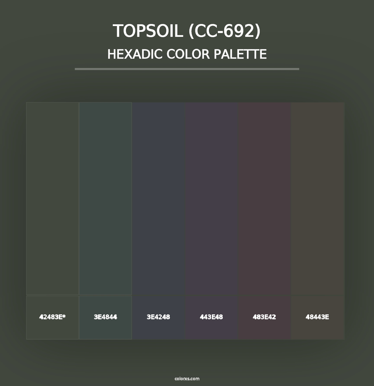 Topsoil (CC-692) - Hexadic Color Palette