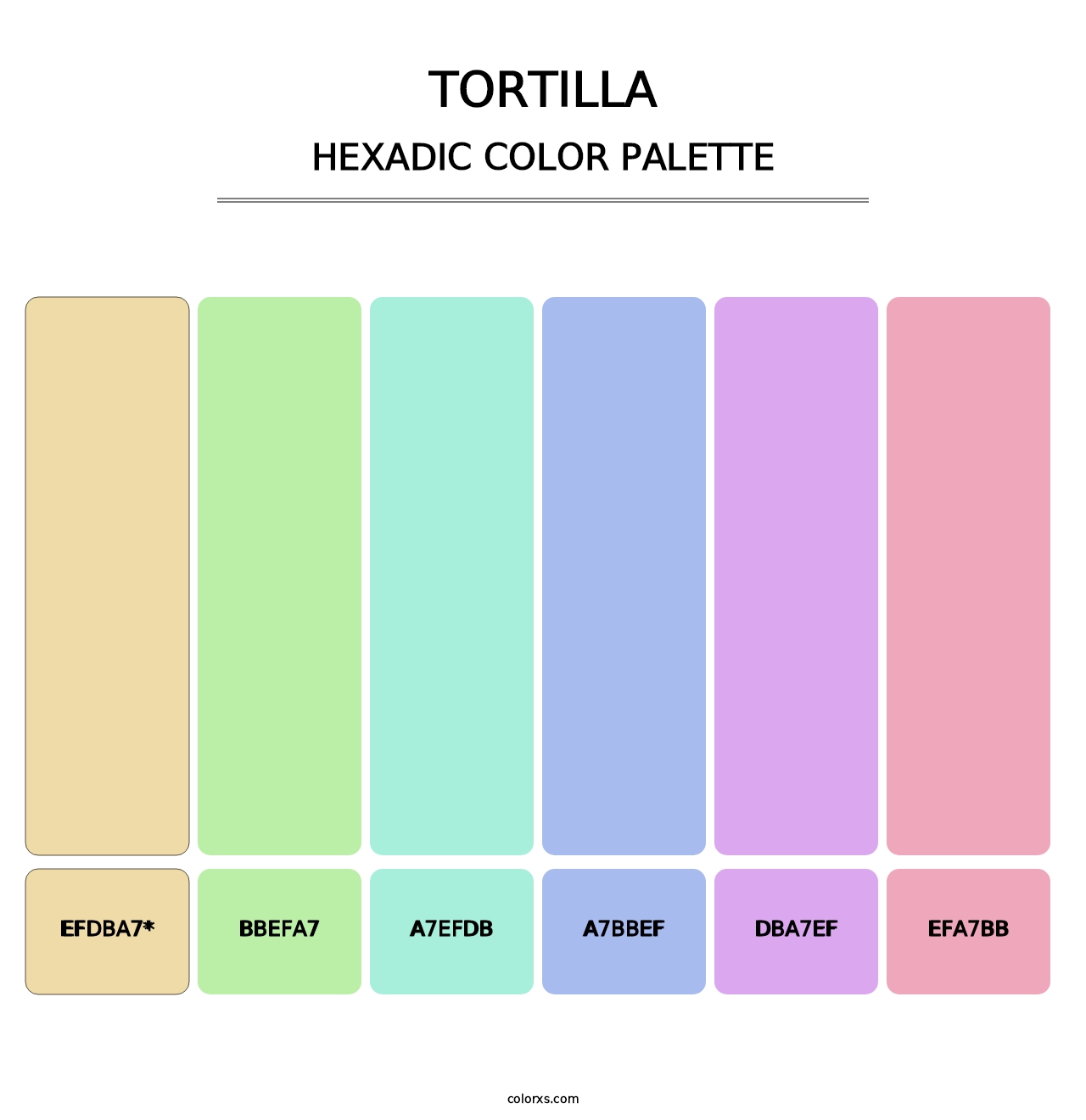 Tortilla - Hexadic Color Palette