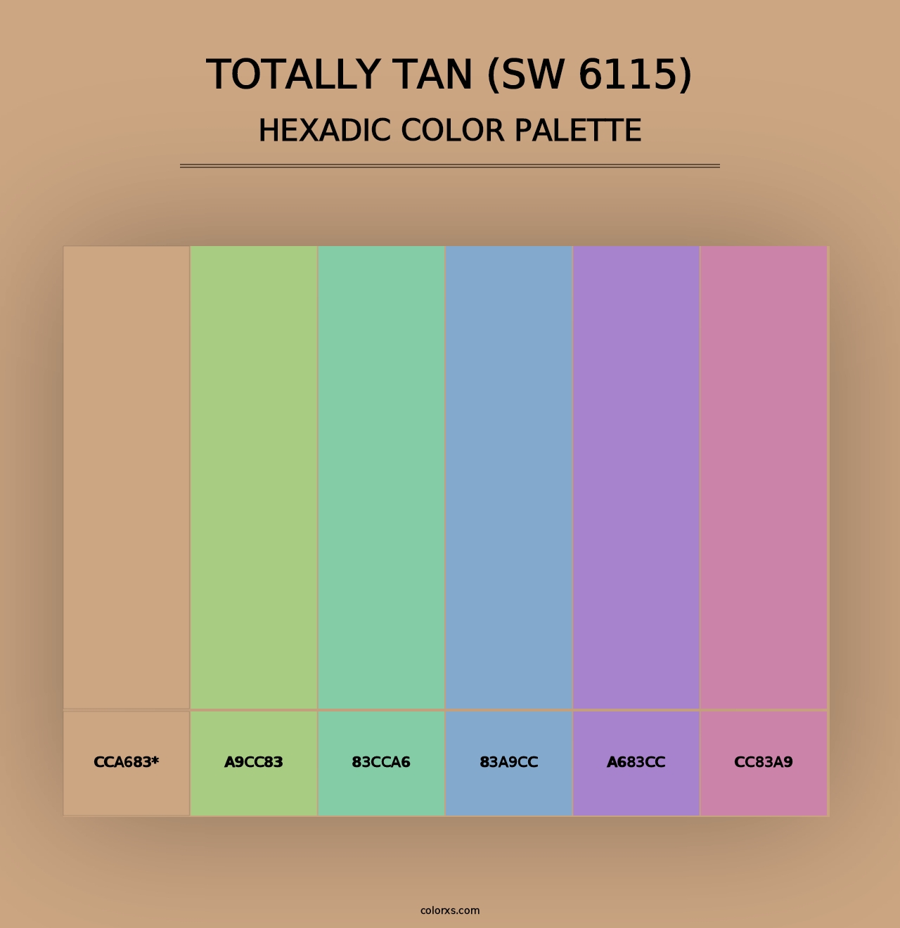 Totally Tan (SW 6115) - Hexadic Color Palette