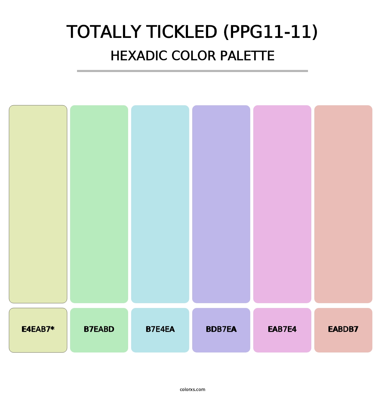 Totally Tickled (PPG11-11) - Hexadic Color Palette