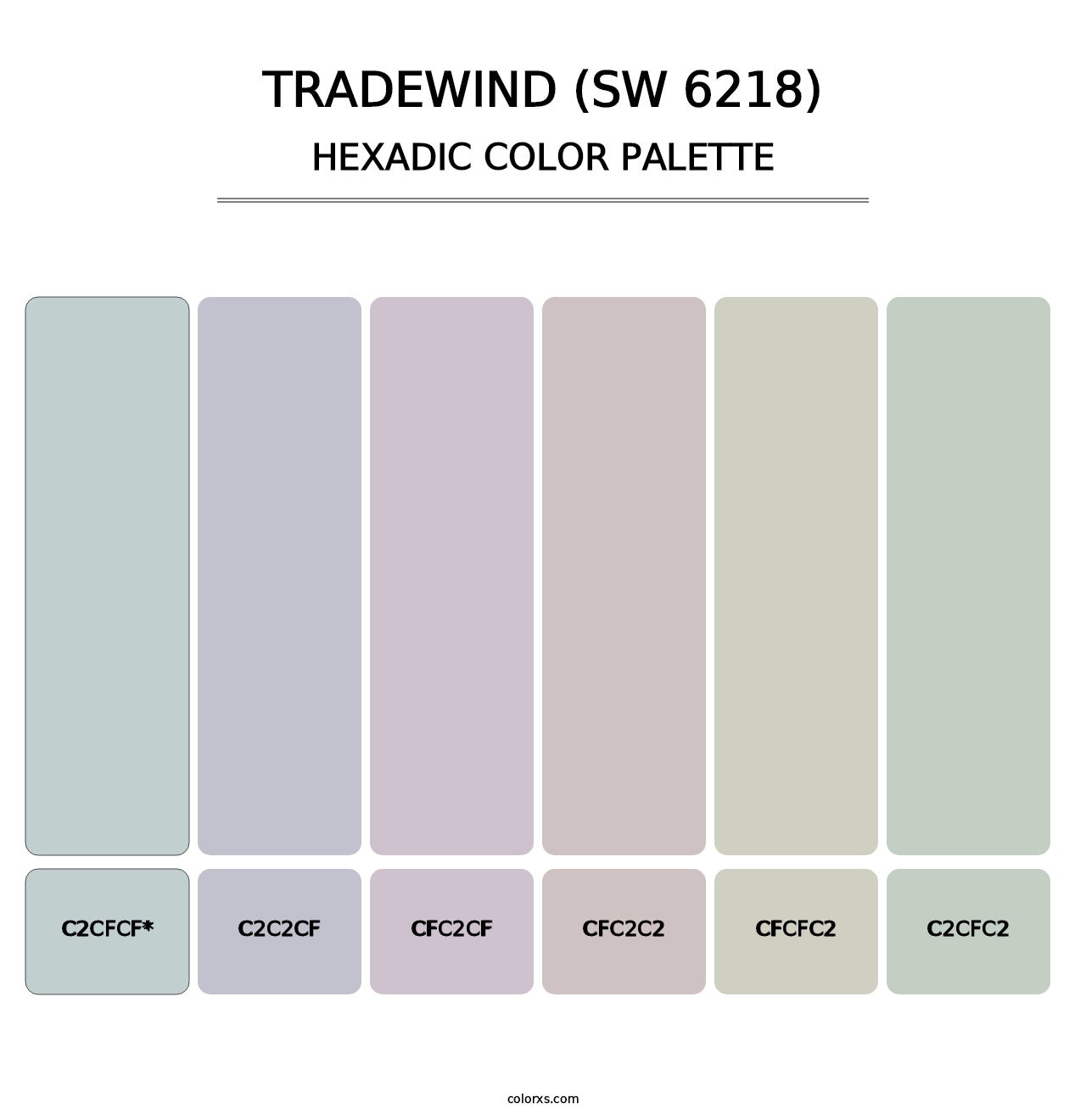 Tradewind (SW 6218) - Hexadic Color Palette