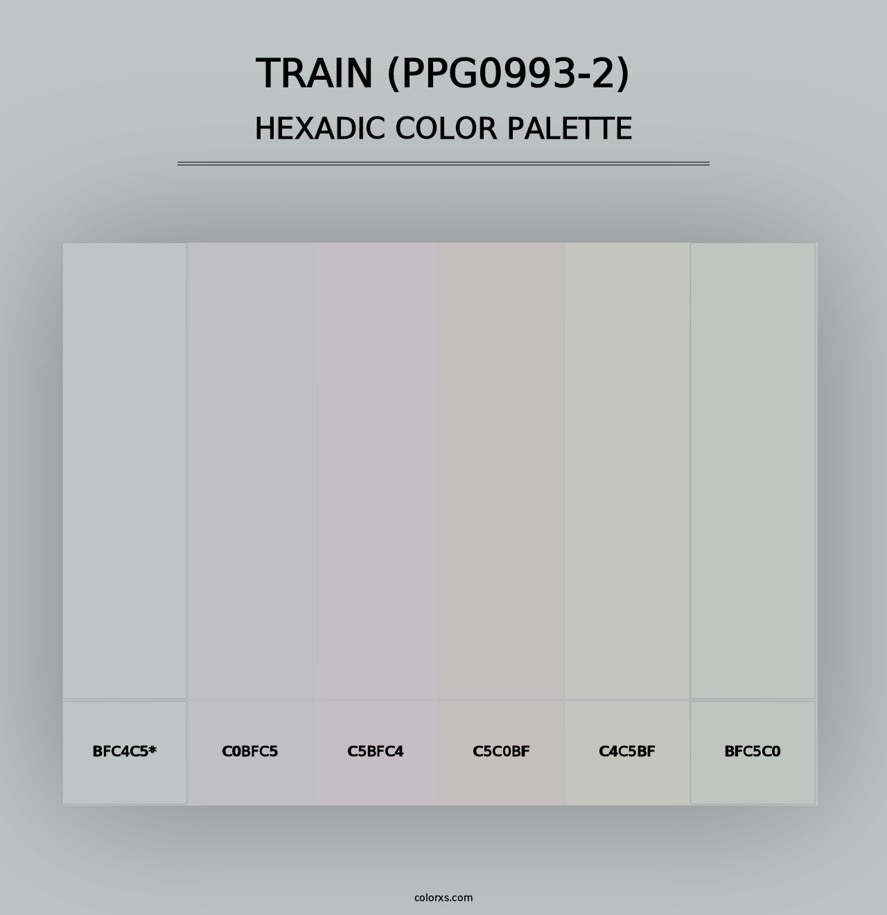 Train (PPG0993-2) - Hexadic Color Palette