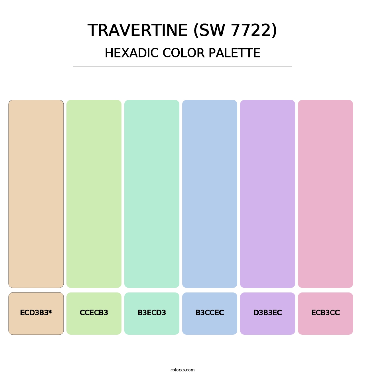 Travertine (SW 7722) - Hexadic Color Palette