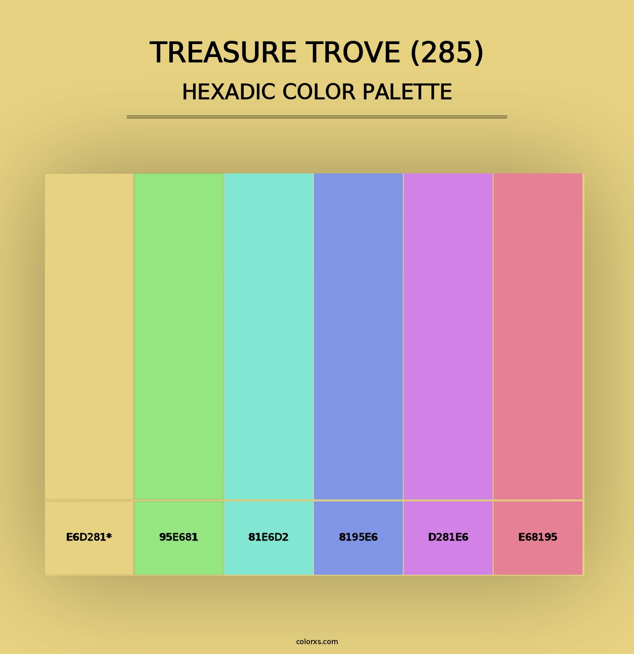 Treasure Trove (285) - Hexadic Color Palette