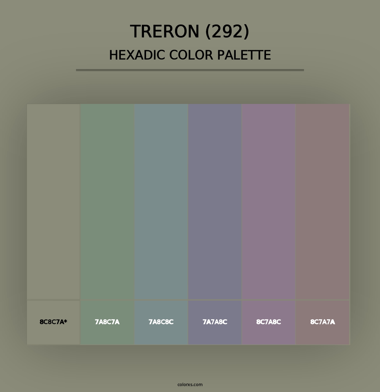 Treron (292) - Hexadic Color Palette