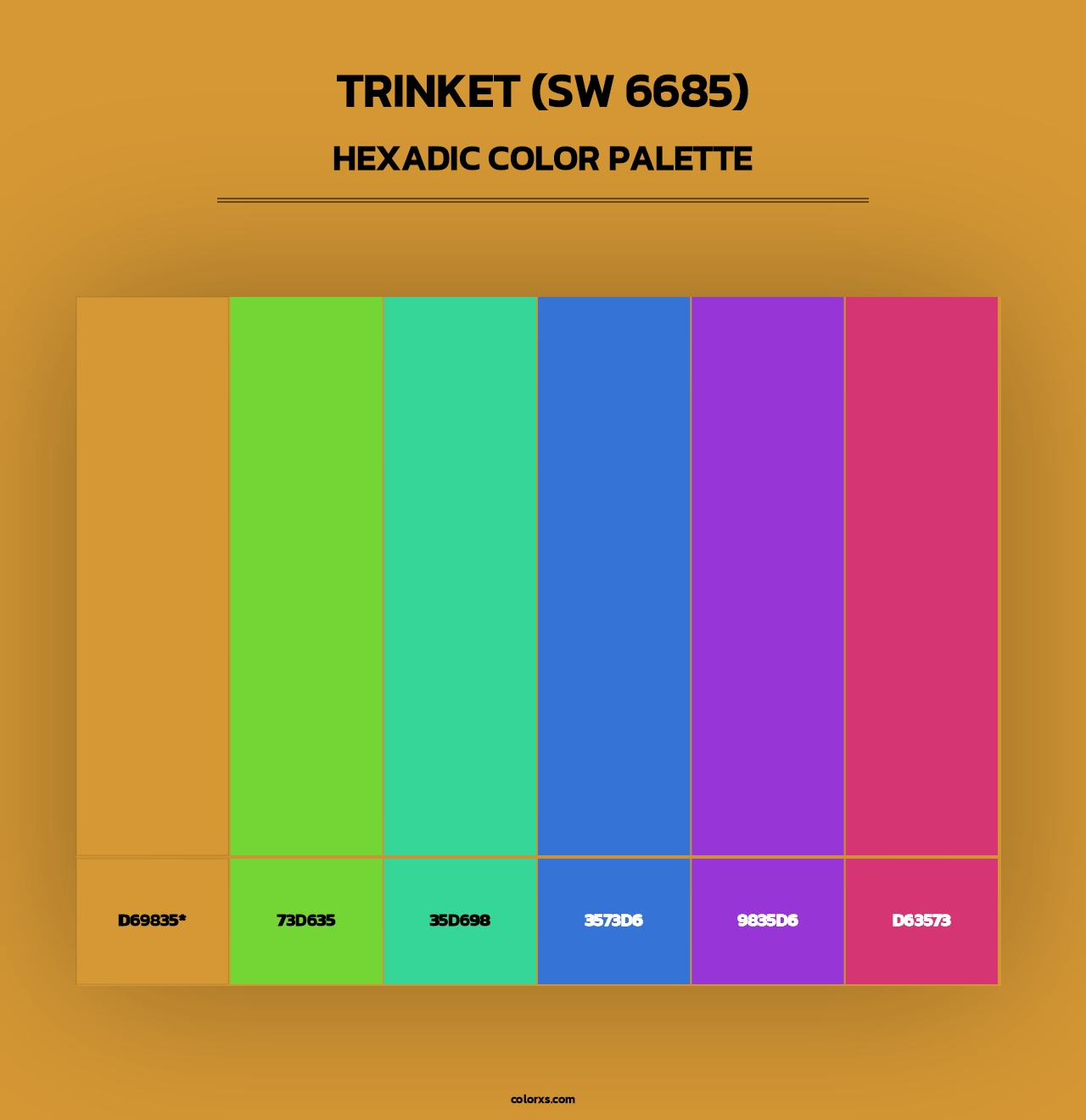 Trinket (SW 6685) - Hexadic Color Palette