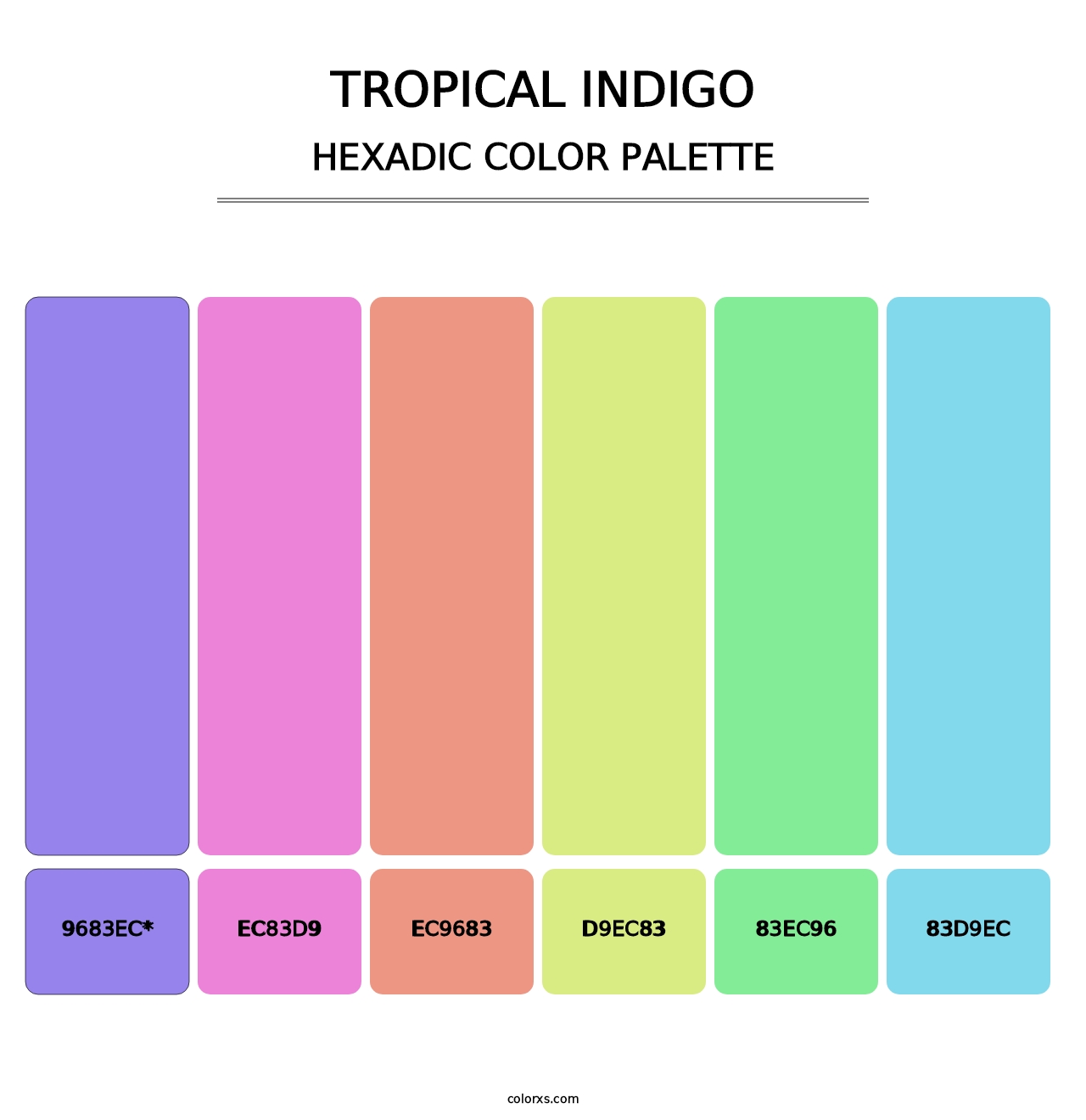 Tropical Indigo - Hexadic Color Palette