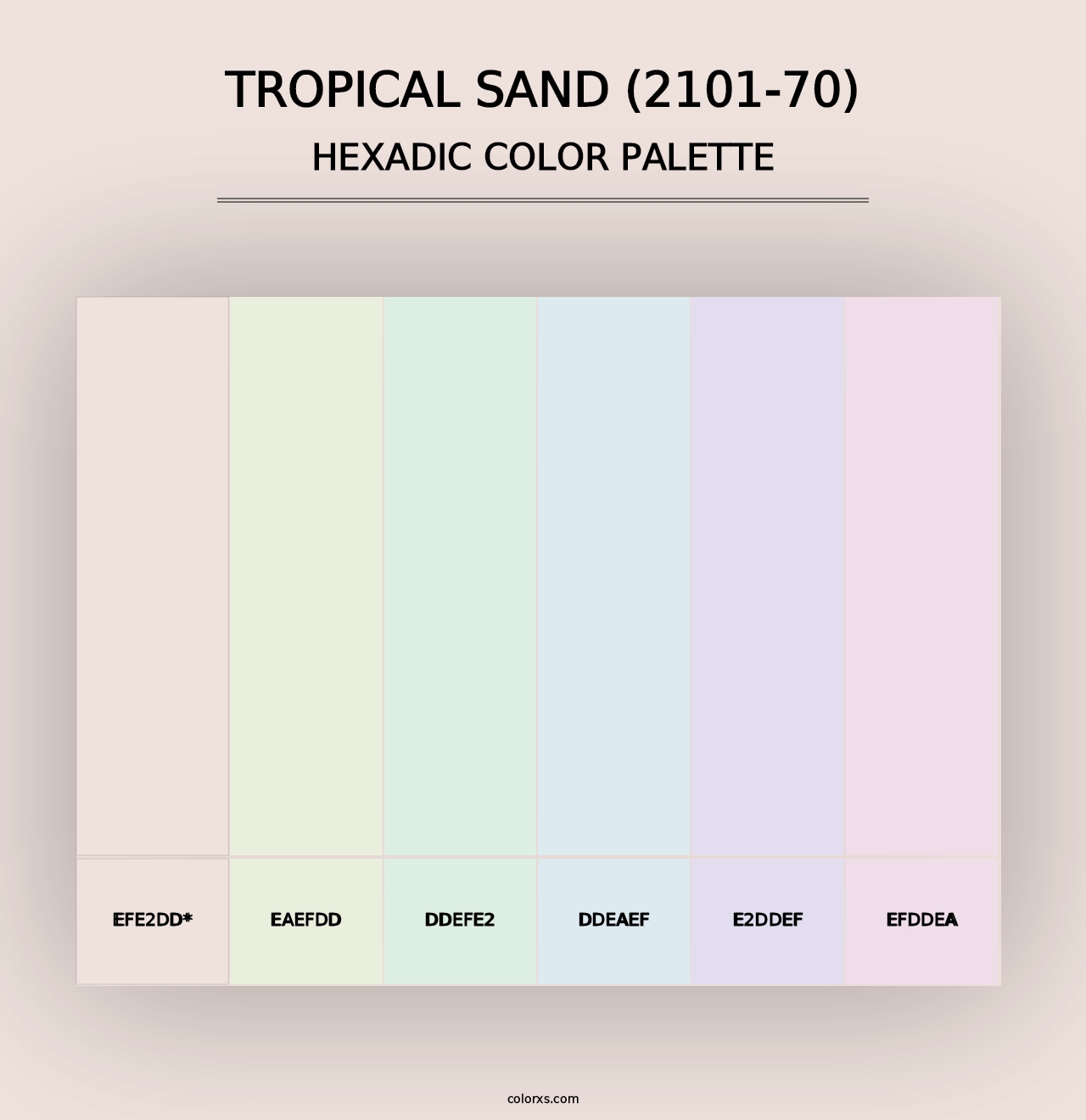 Tropical Sand (2101-70) - Hexadic Color Palette