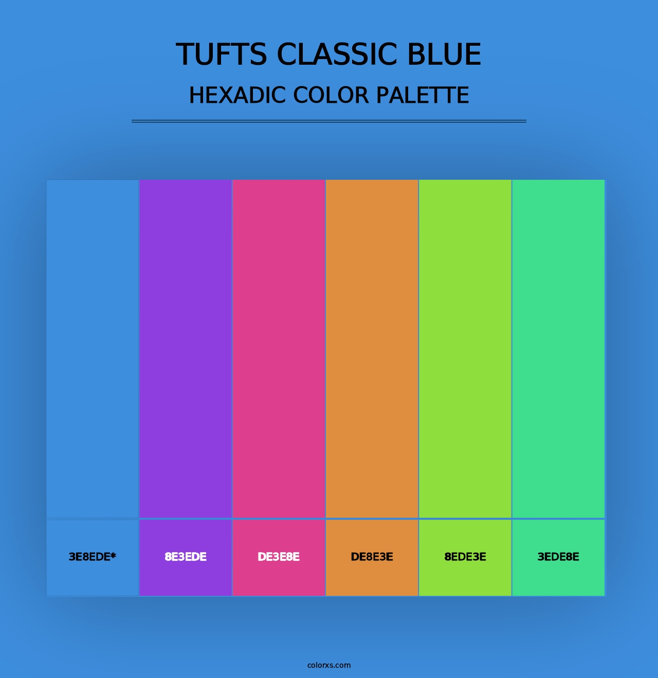 Tufts Classic Blue - Hexadic Color Palette