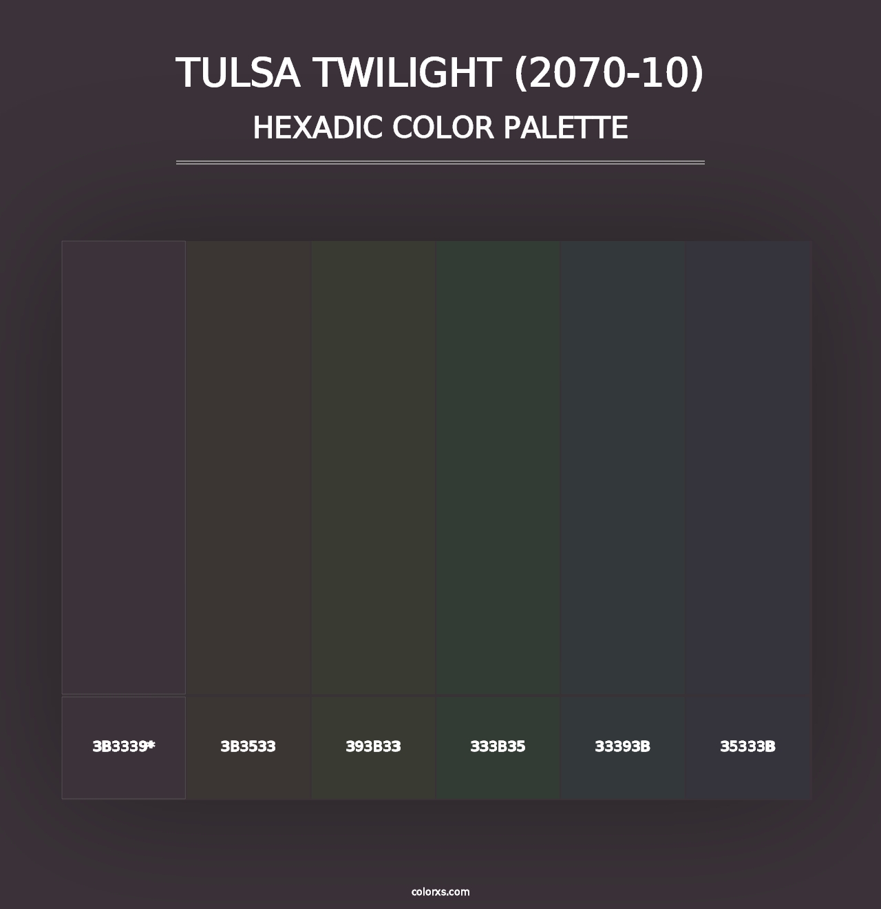 Tulsa Twilight (2070-10) - Hexadic Color Palette