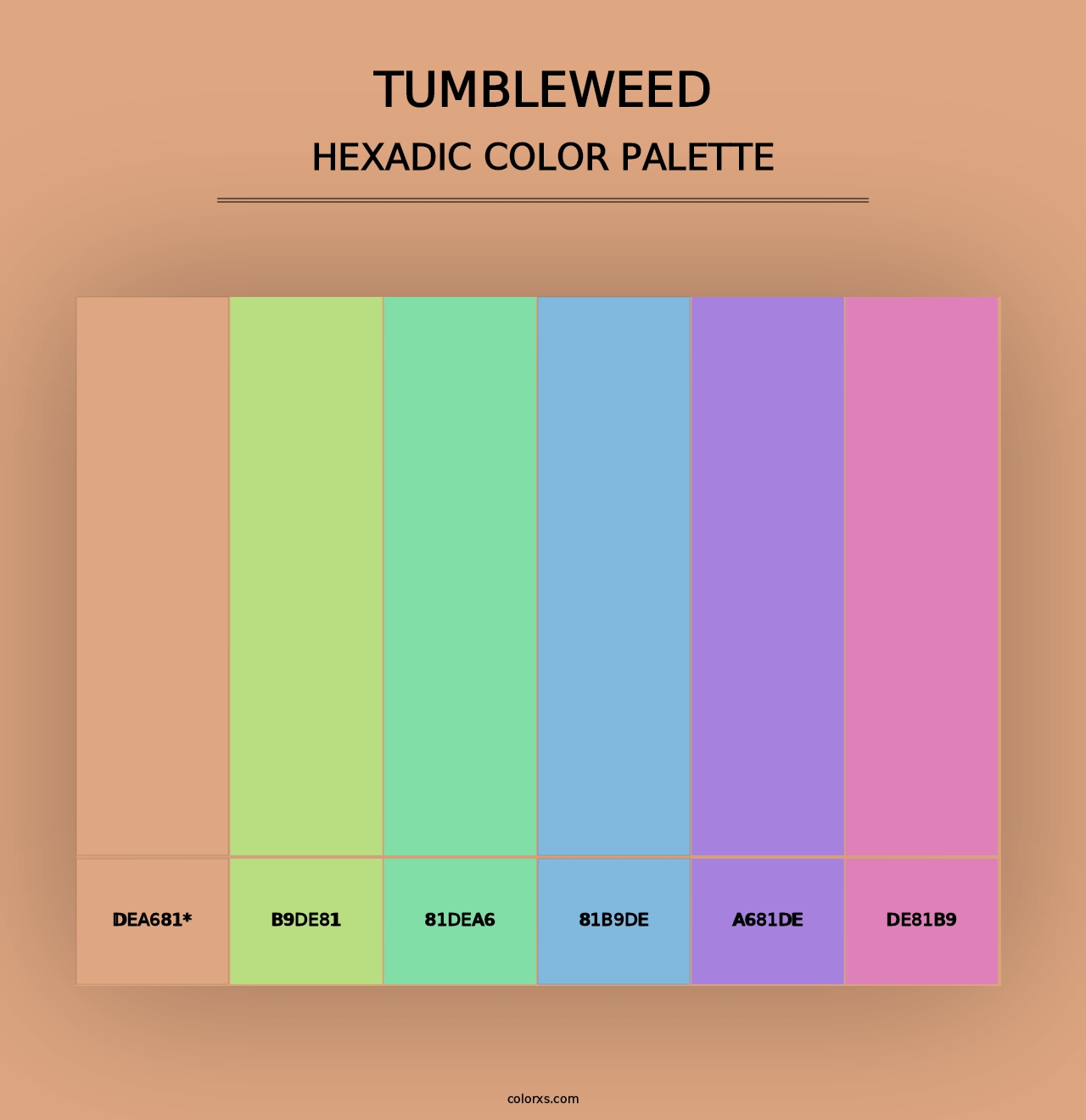 Tumbleweed - Hexadic Color Palette