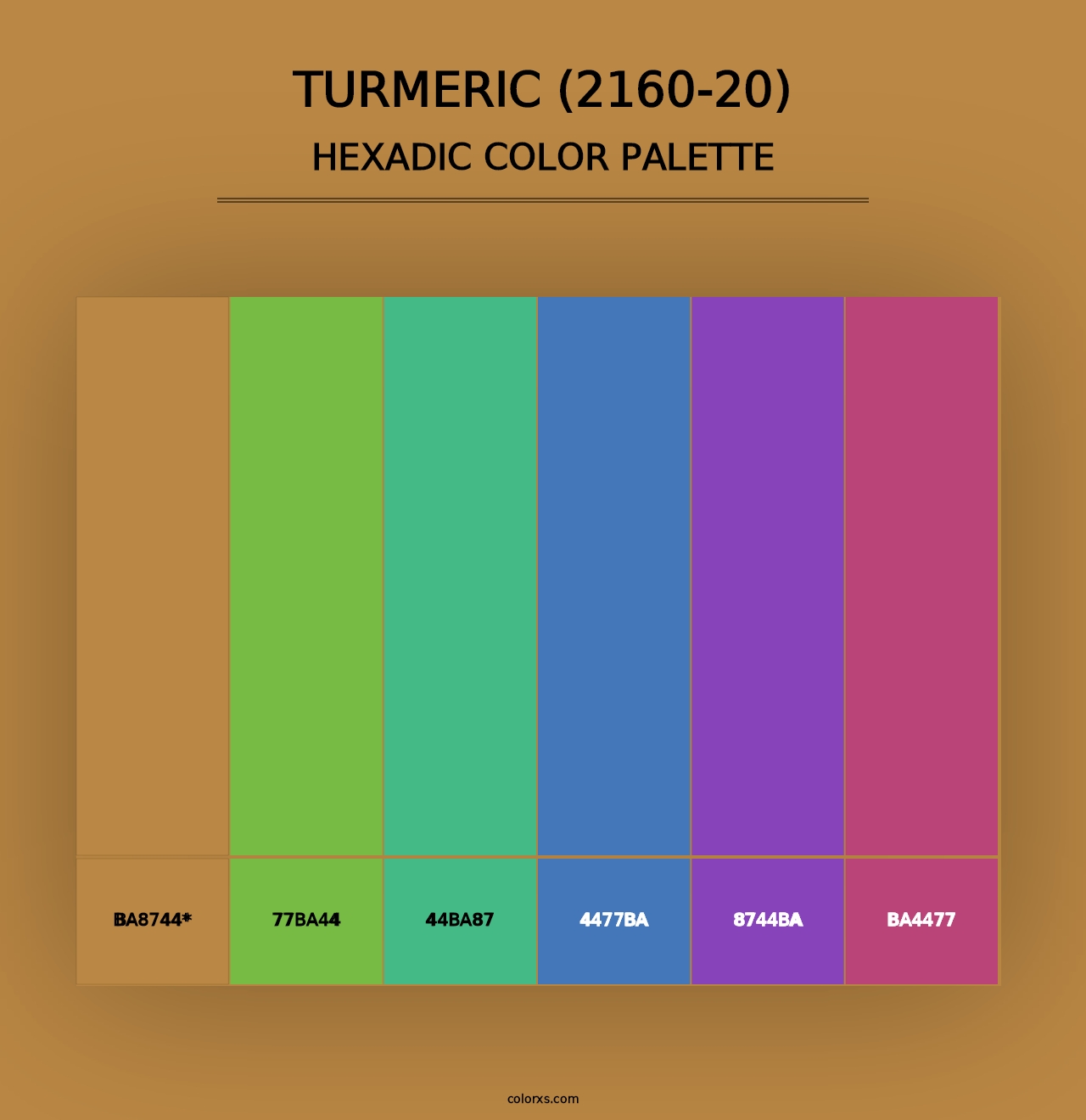 Turmeric (2160-20) - Hexadic Color Palette