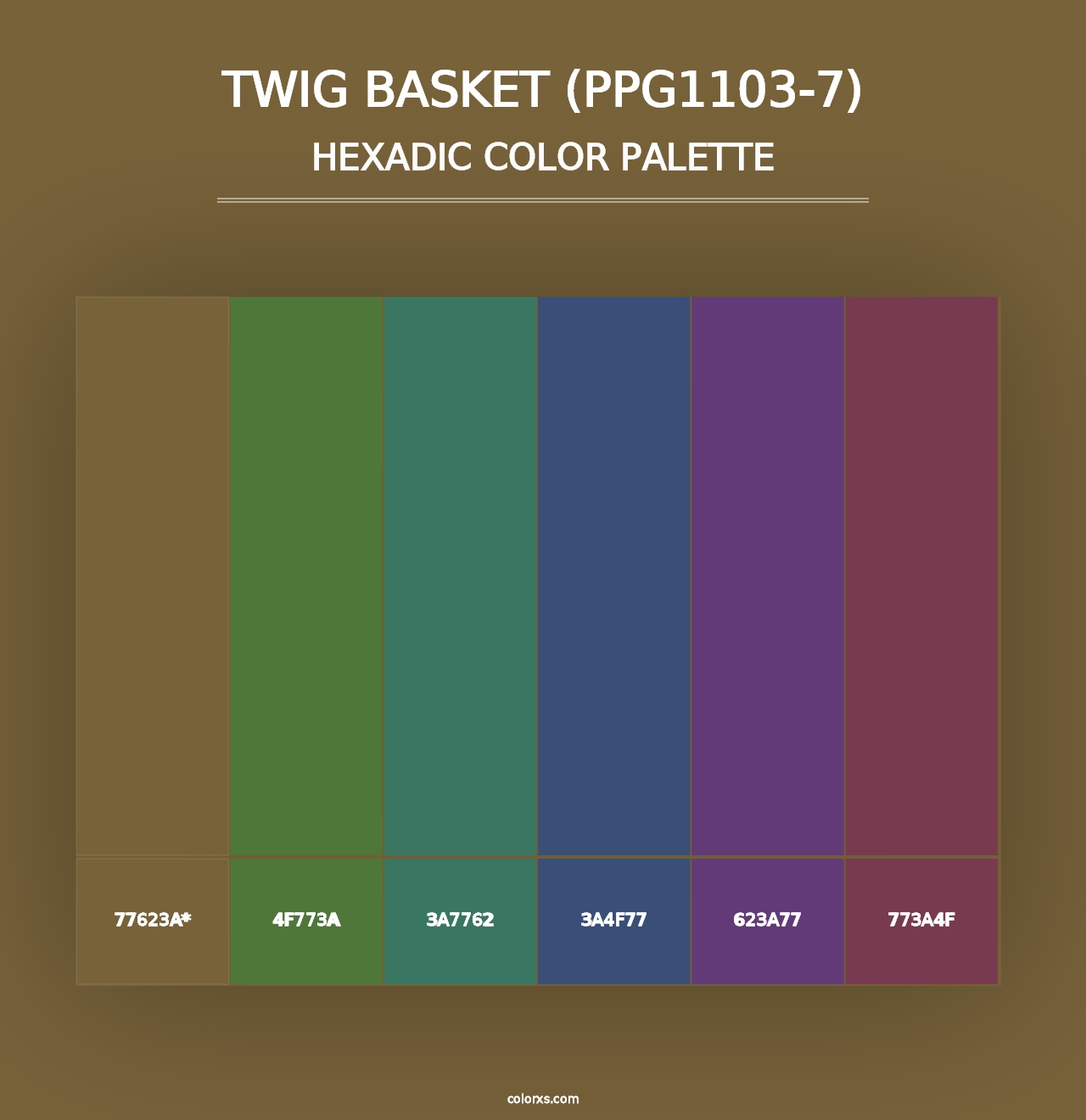 Twig Basket (PPG1103-7) - Hexadic Color Palette