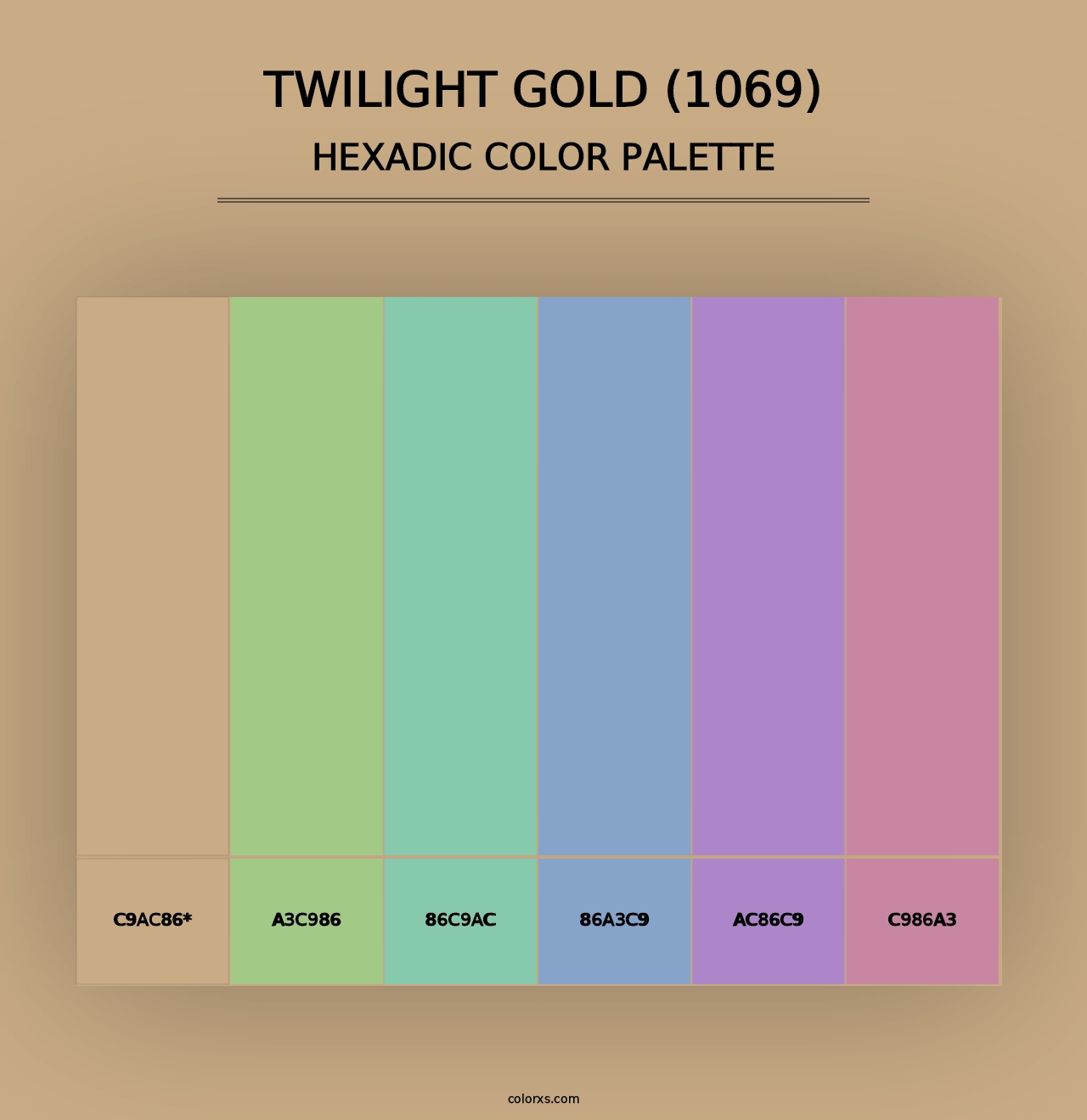 Twilight Gold (1069) - Hexadic Color Palette