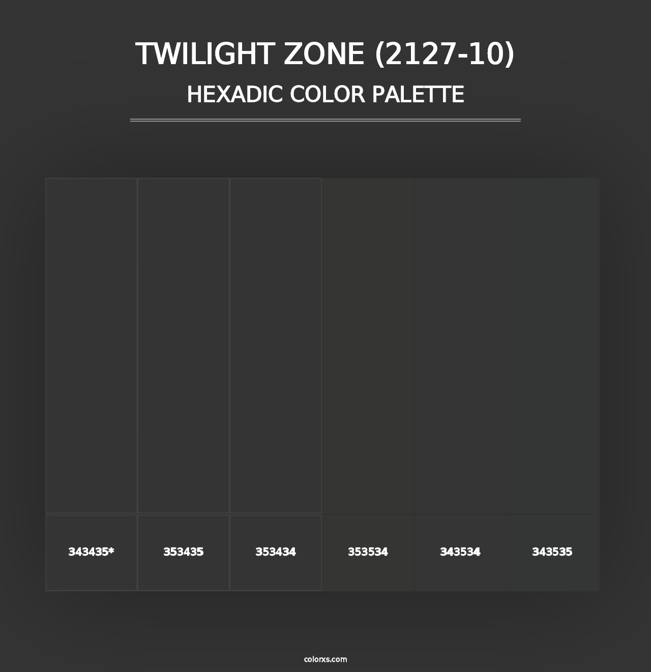 Twilight Zone (2127-10) - Hexadic Color Palette