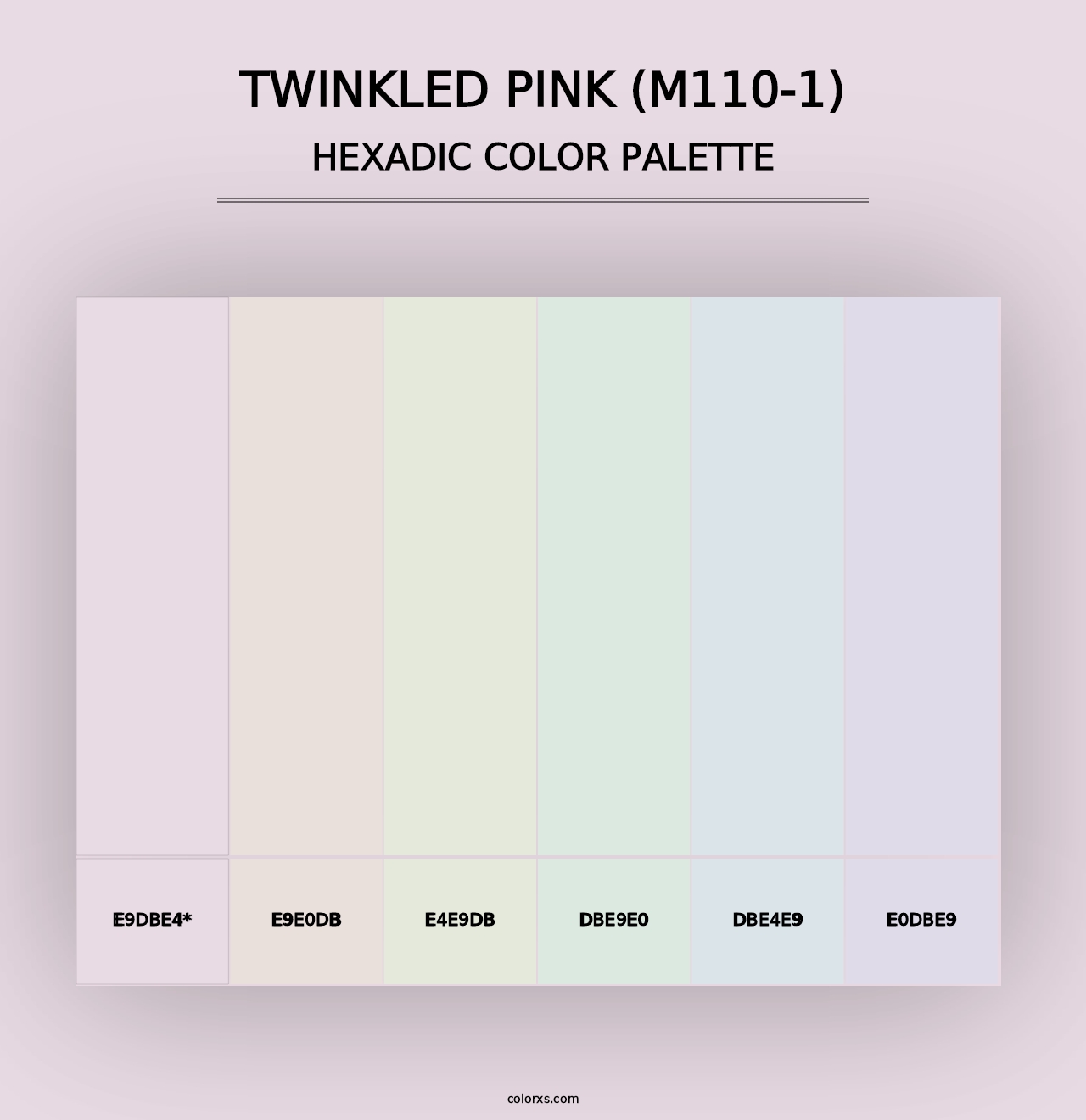 Twinkled Pink (M110-1) - Hexadic Color Palette