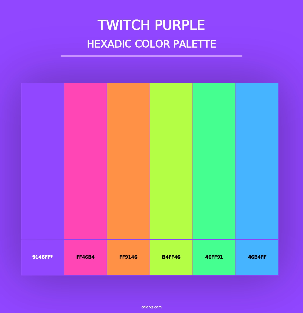 Twitch Purple - Hexadic Color Palette