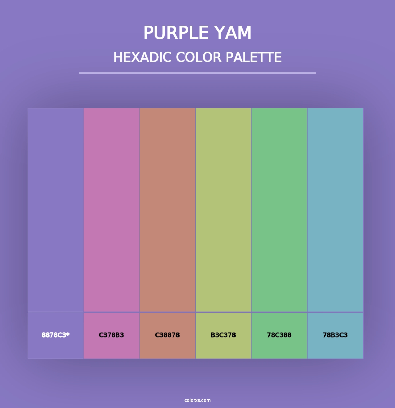 Purple Yam - Hexadic Color Palette