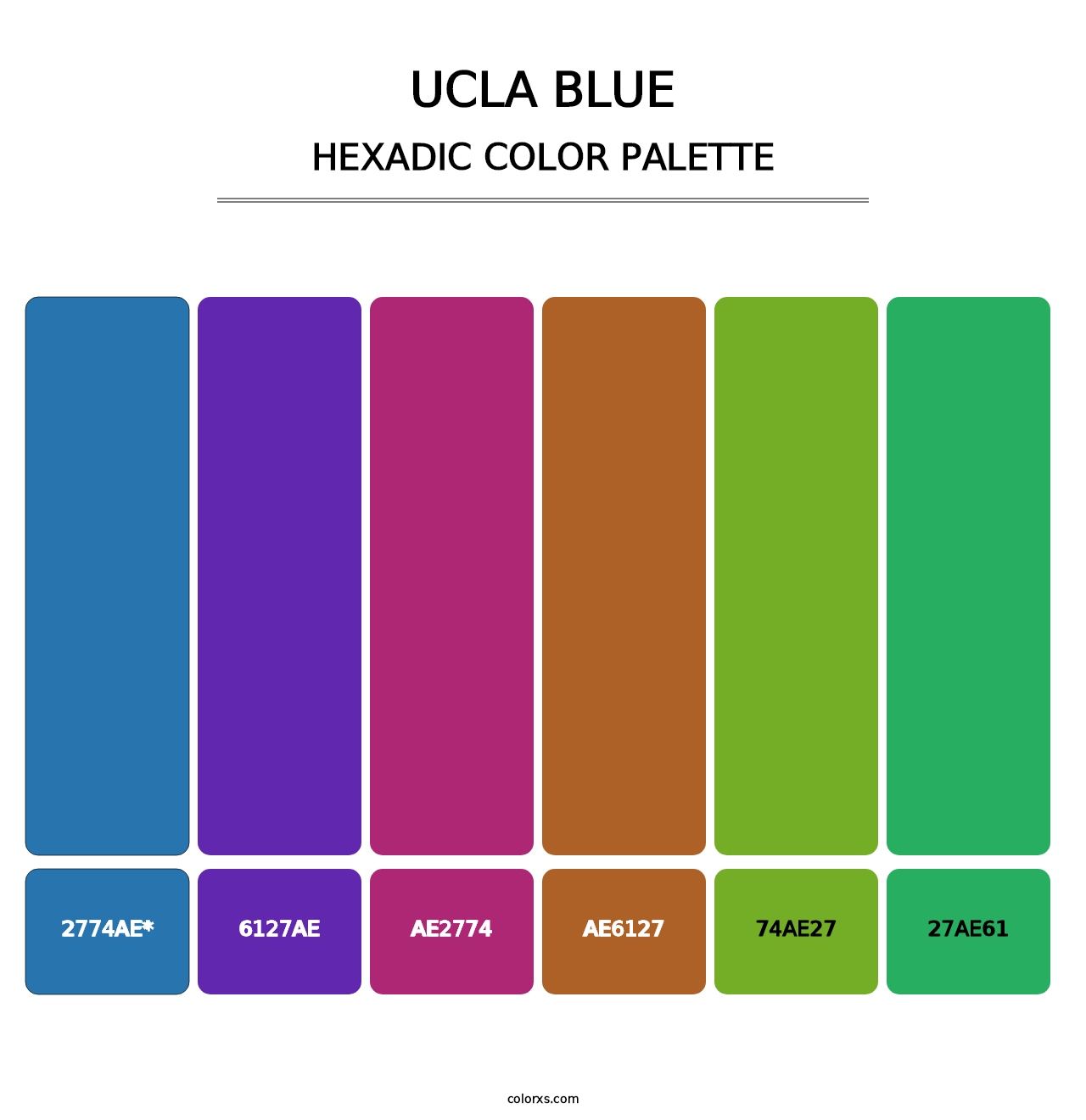 UCLA Blue - Hexadic Color Palette