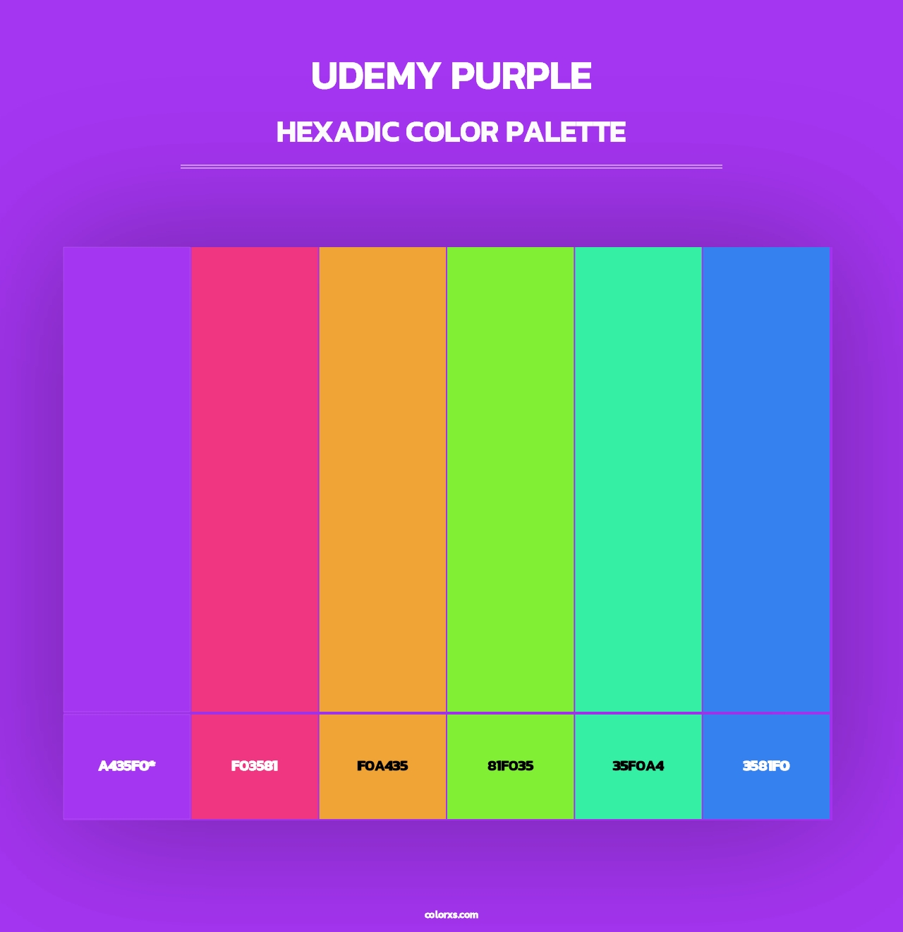 Udemy Purple - Hexadic Color Palette