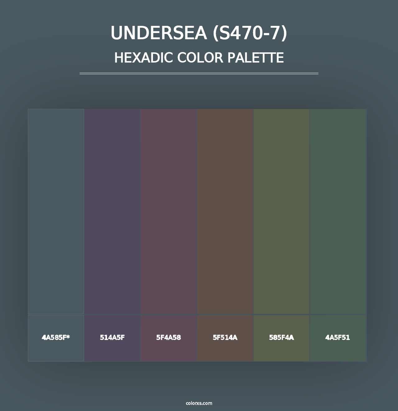 Undersea (S470-7) - Hexadic Color Palette