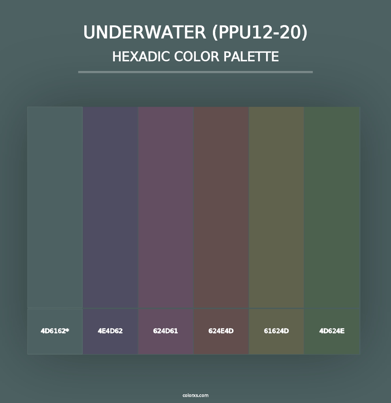 Underwater (PPU12-20) - Hexadic Color Palette