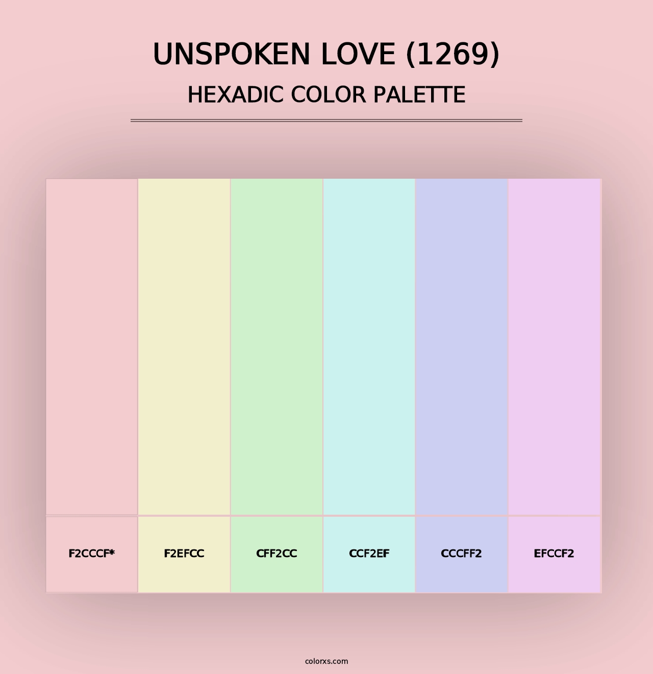 Unspoken Love (1269) - Hexadic Color Palette