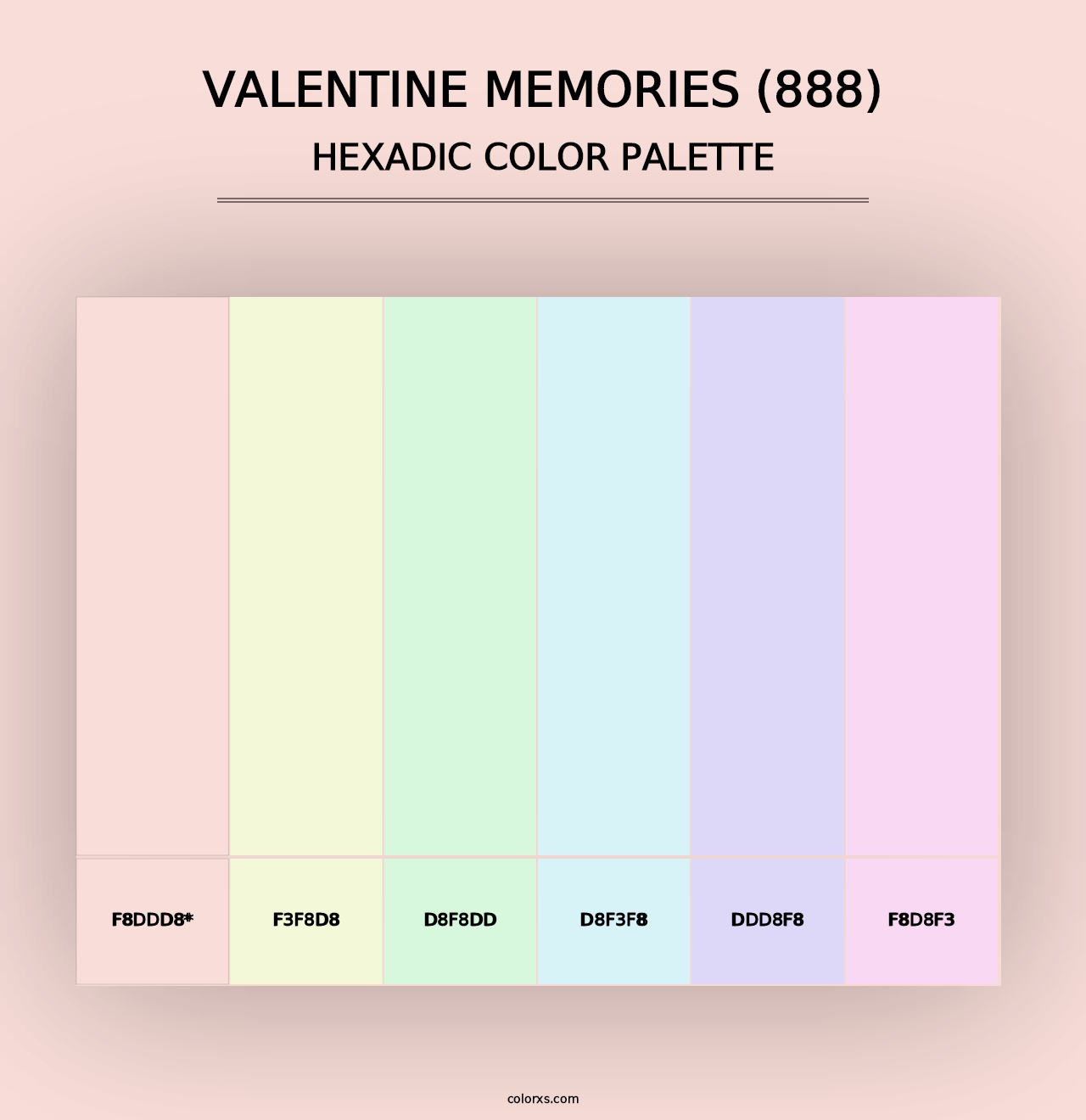 Valentine Memories (888) - Hexadic Color Palette