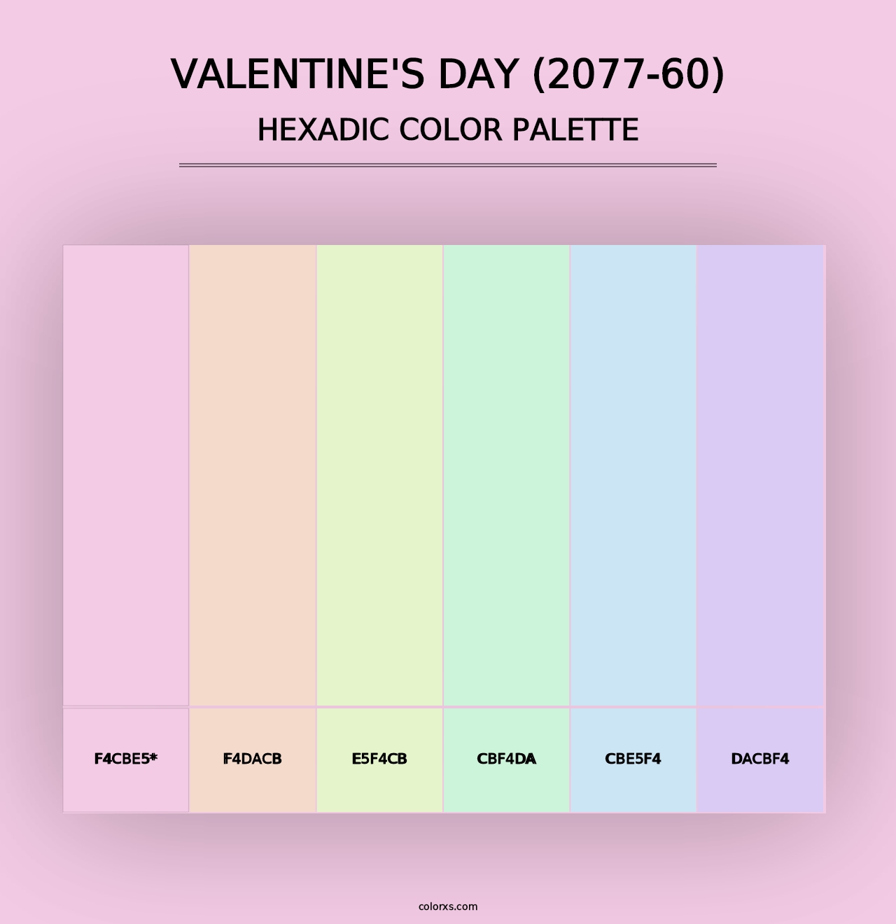 Valentine's Day (2077-60) - Hexadic Color Palette