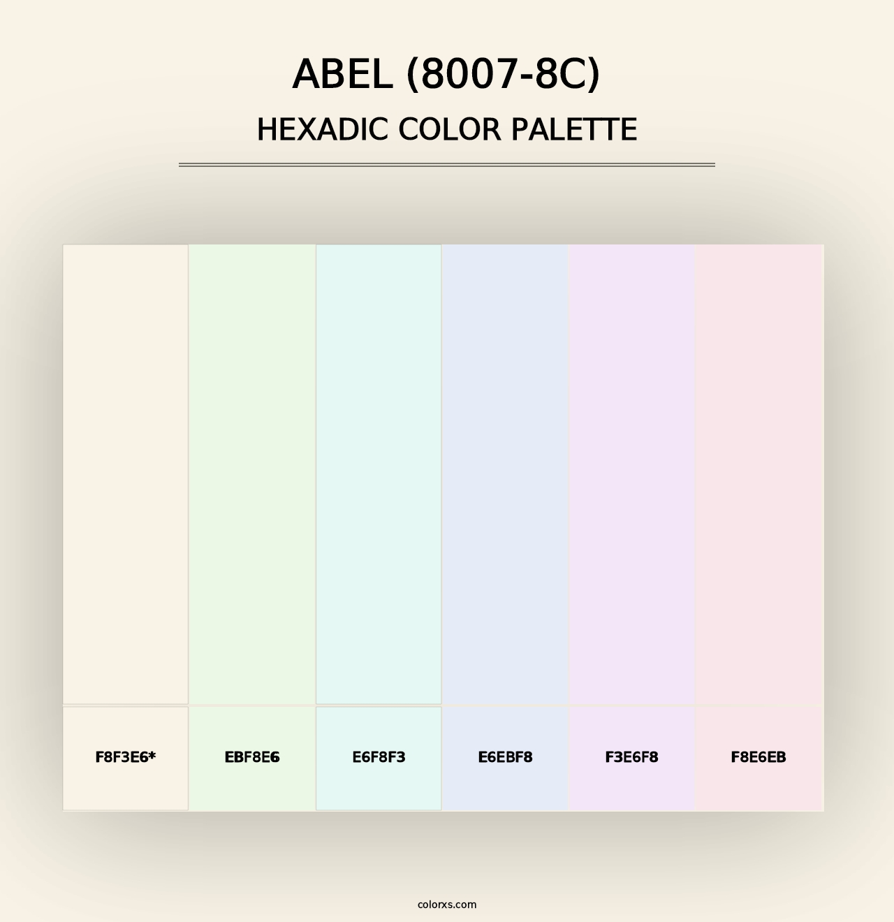 Abel (8007-8C) - Hexadic Color Palette