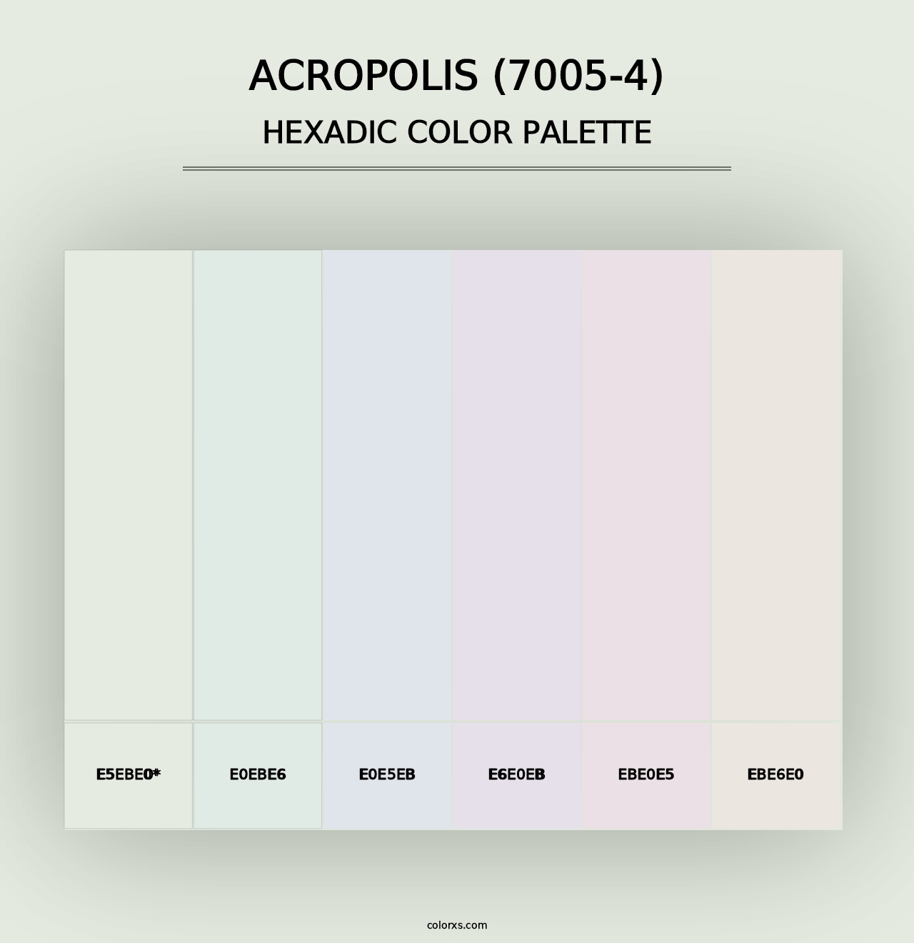 Acropolis (7005-4) - Hexadic Color Palette