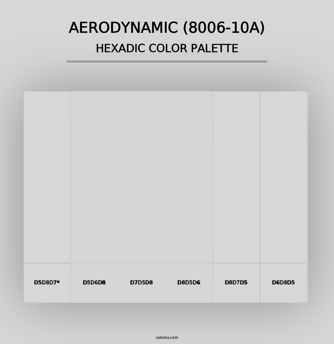 Aerodynamic (8006-10A) - Hexadic Color Palette