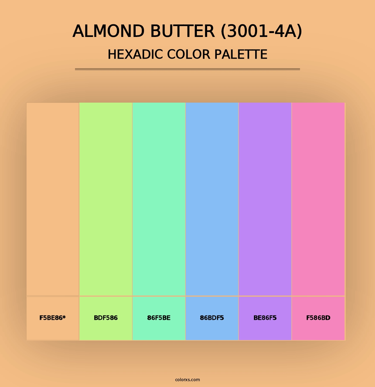 Almond Butter (3001-4A) - Hexadic Color Palette