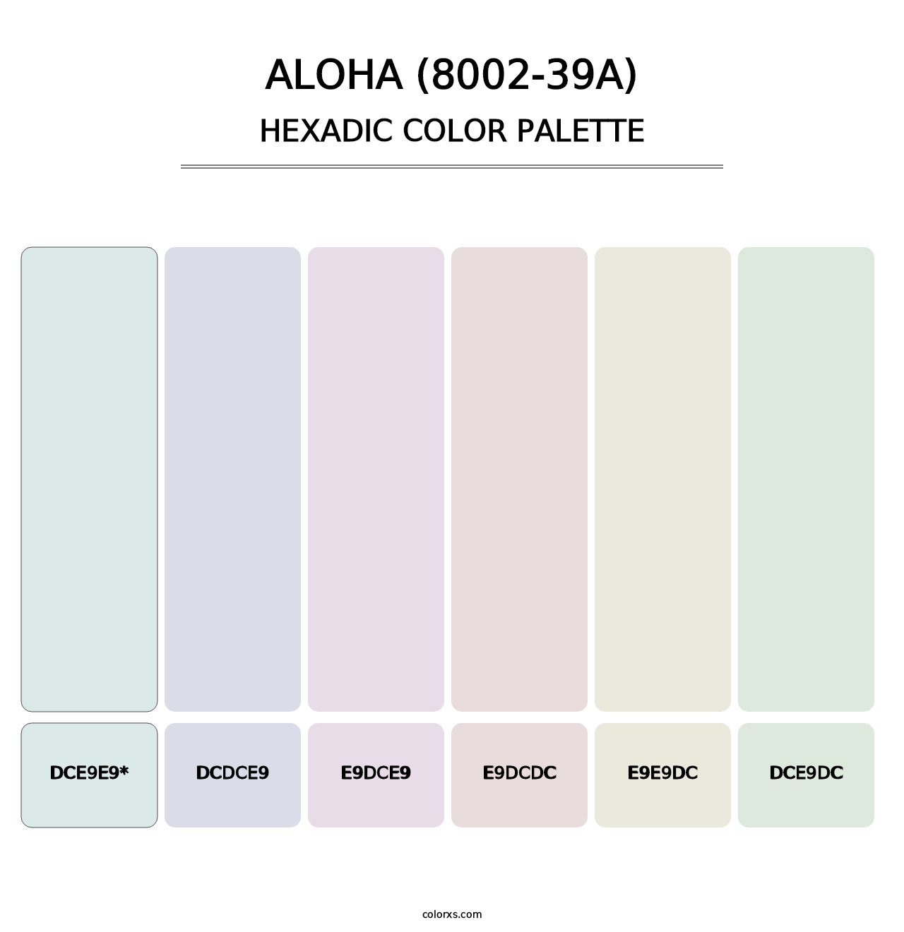 Aloha (8002-39A) - Hexadic Color Palette