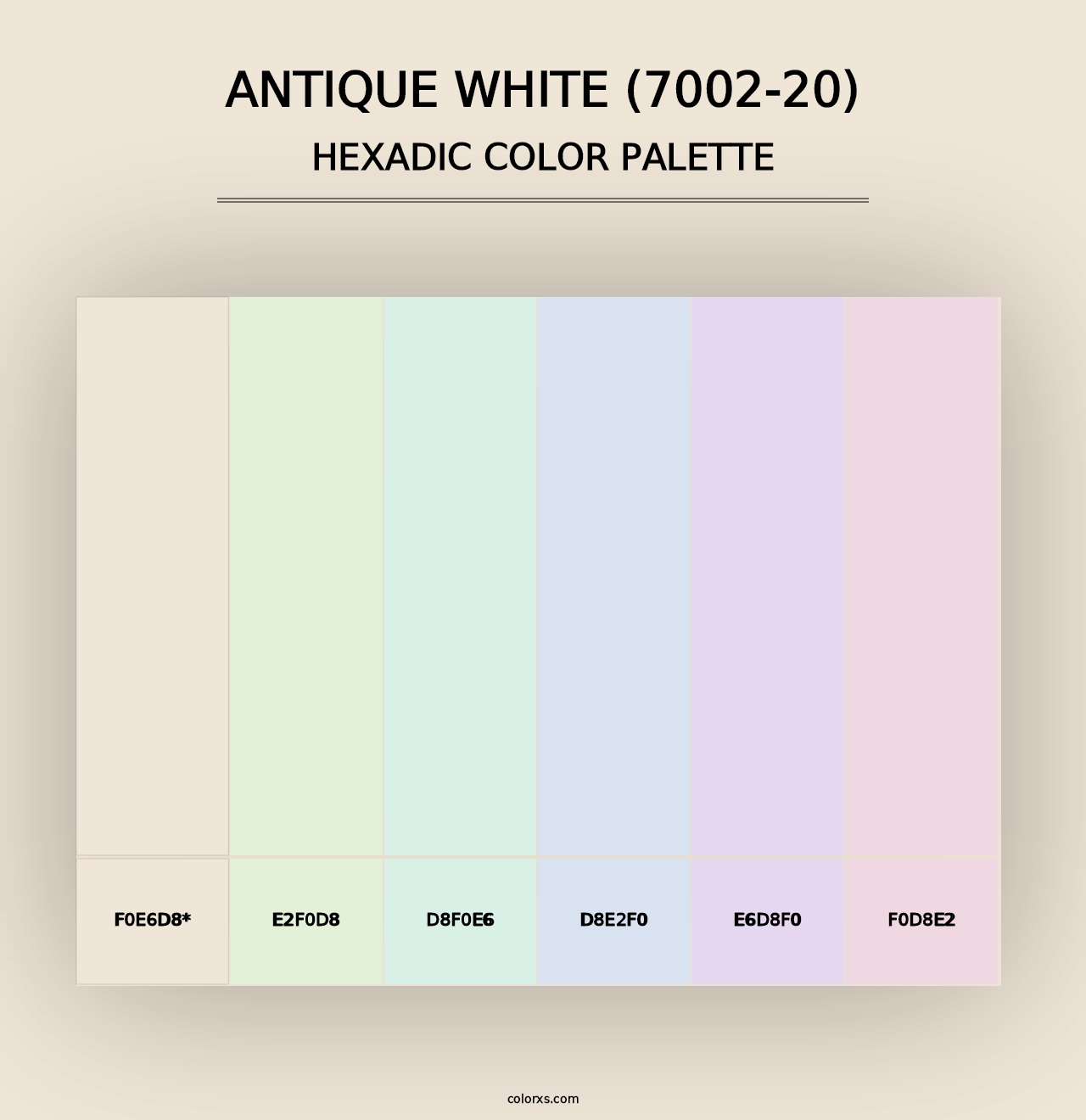 Antique White (7002-20) - Hexadic Color Palette