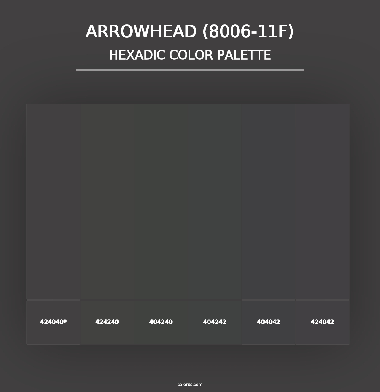 Arrowhead (8006-11F) - Hexadic Color Palette